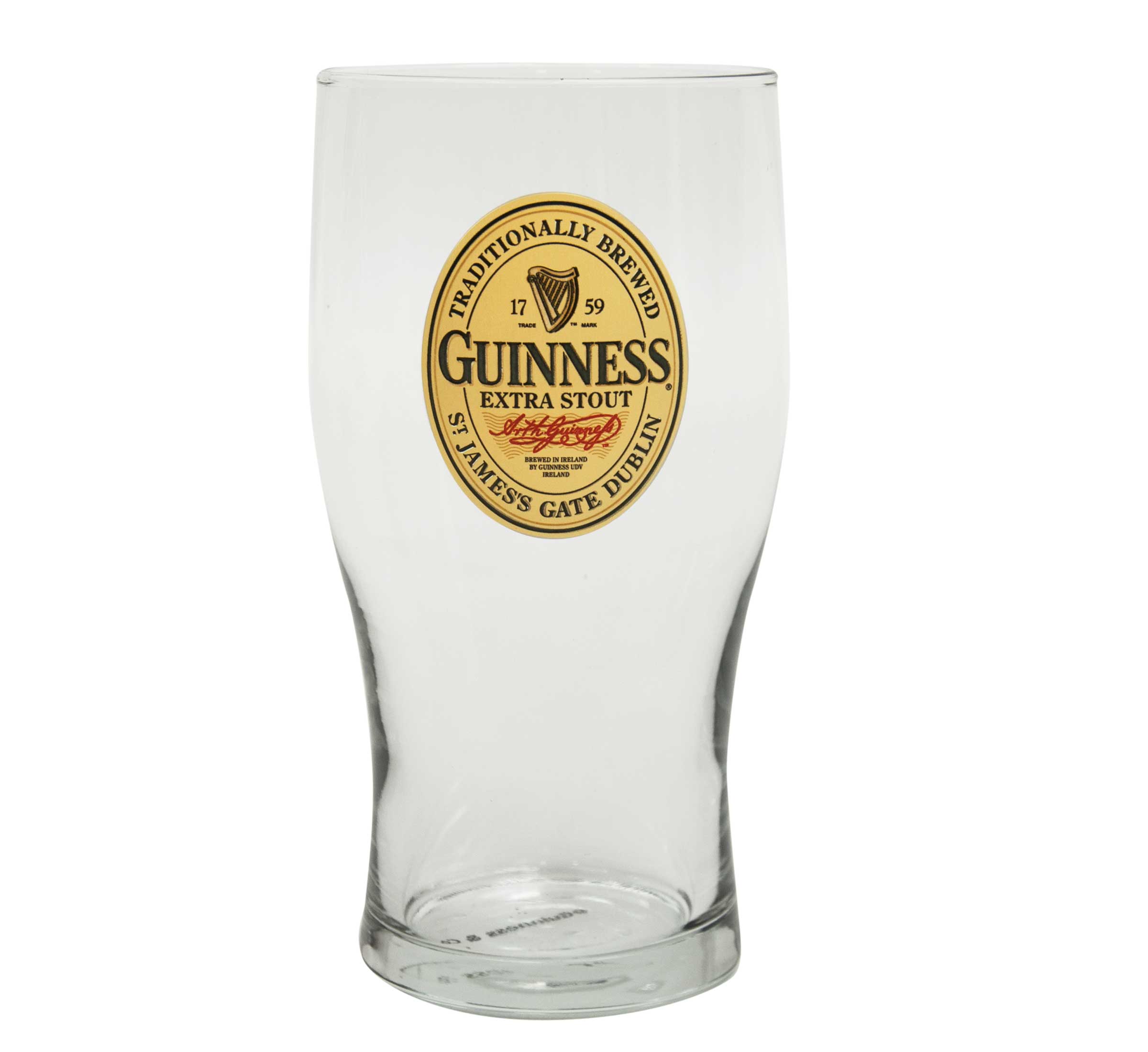 Oval Label 20oz Pint Glass