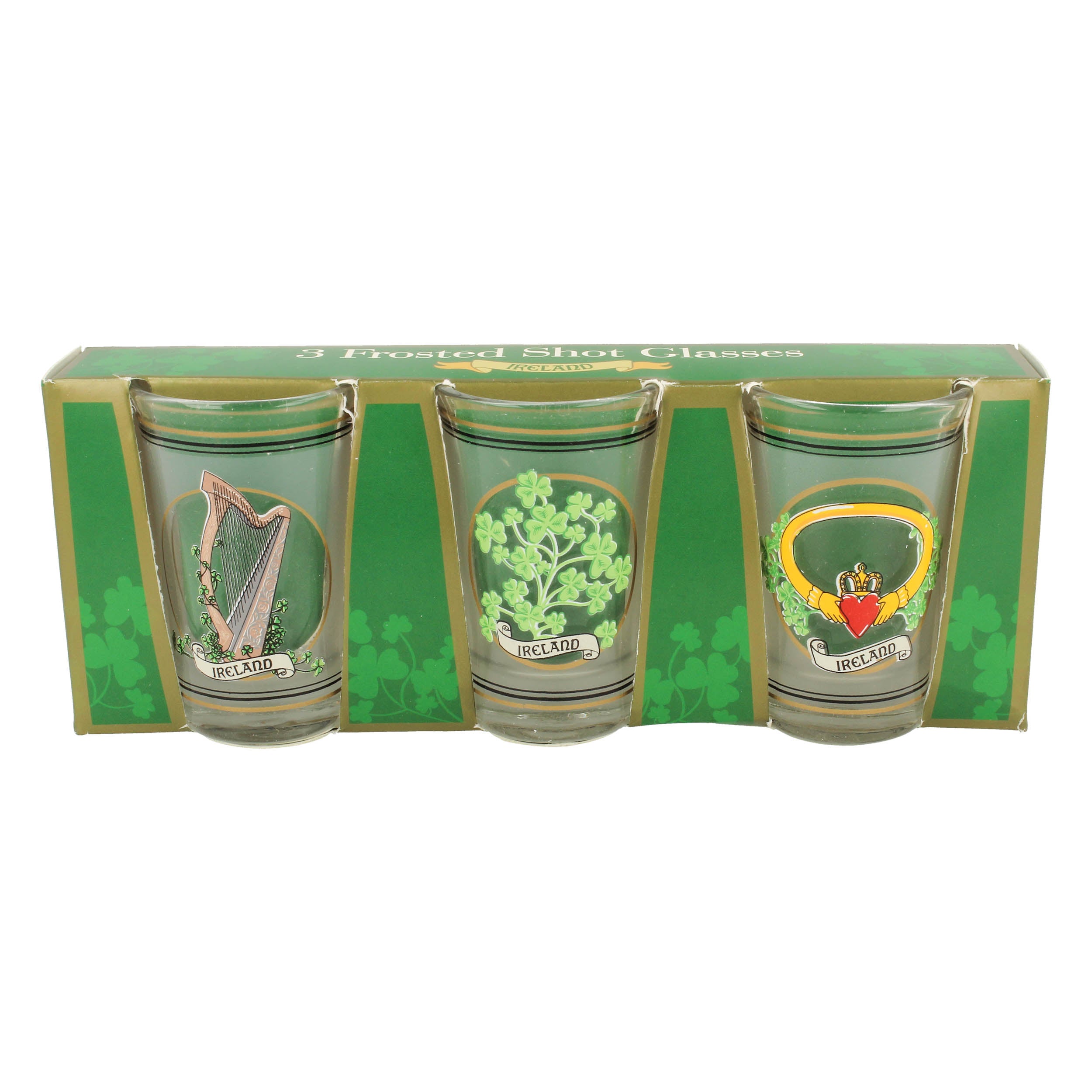 Ireland Frosted Shot Glasses