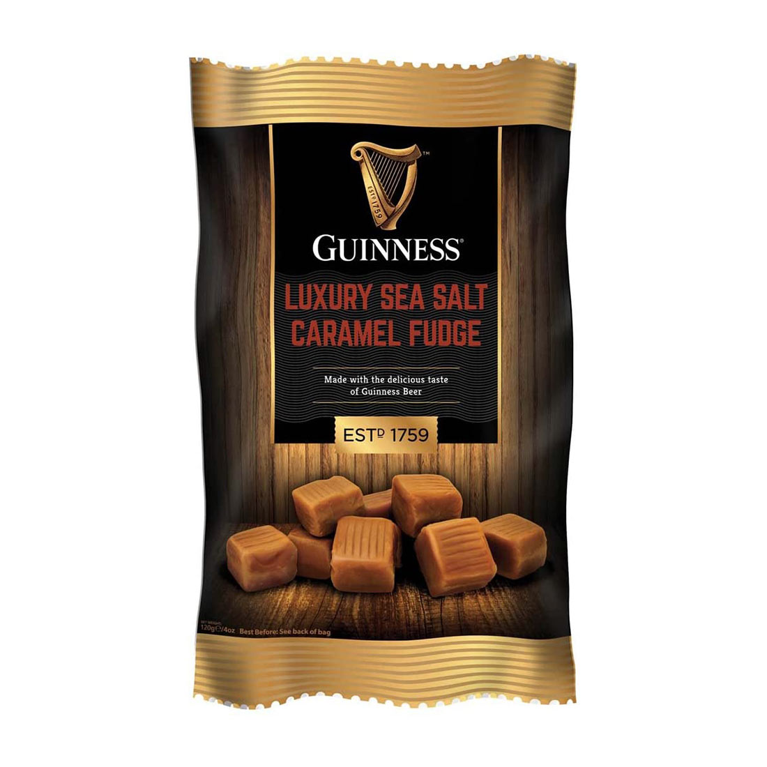 Guinness Luxury Carmel Fudge with Sea Salt truffles.