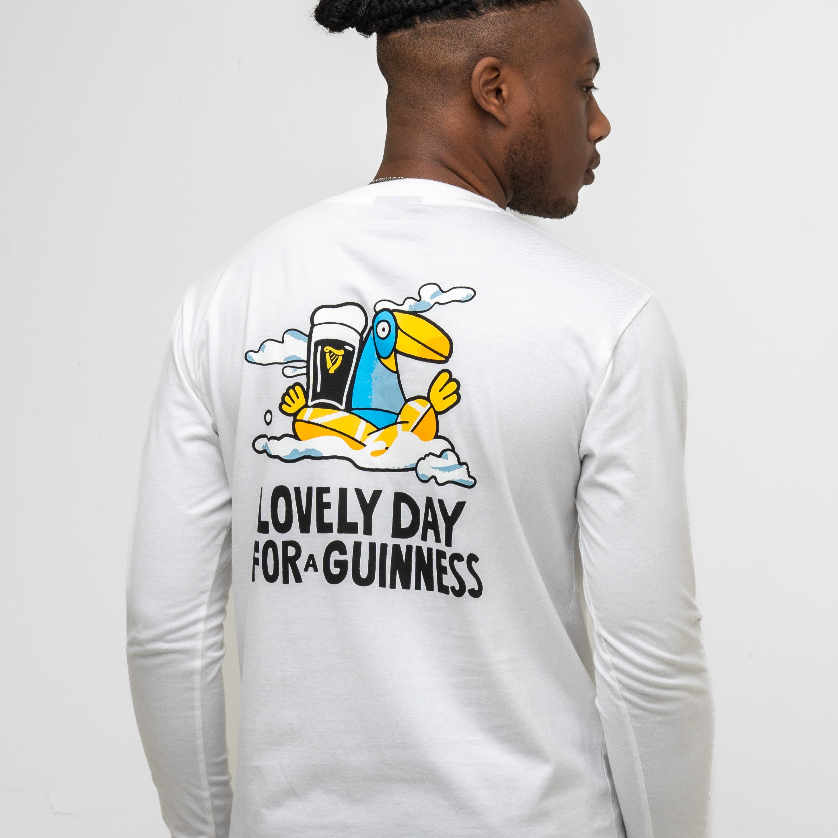 Guinness Summer Collection Lovely Day Longsleeve Tee - White