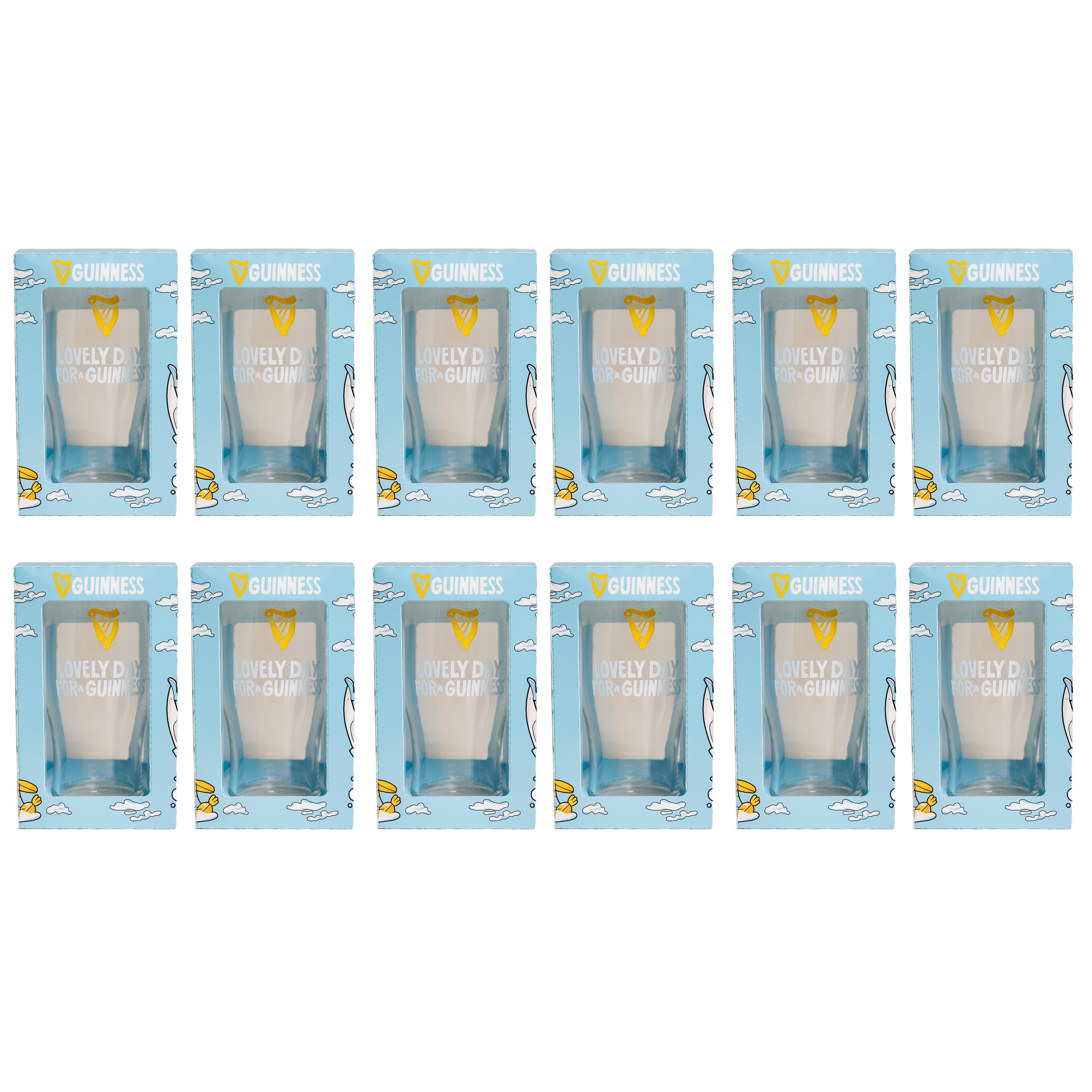 Guinness Summer Collection Lovely Day Pint Glass - 12 Pack