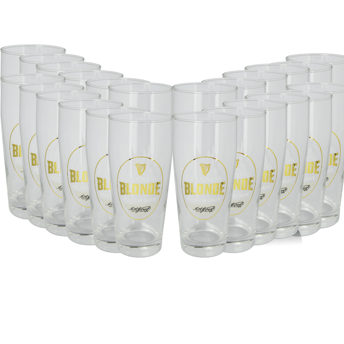 Blonde 20oz Pint Glass - 24 Pack