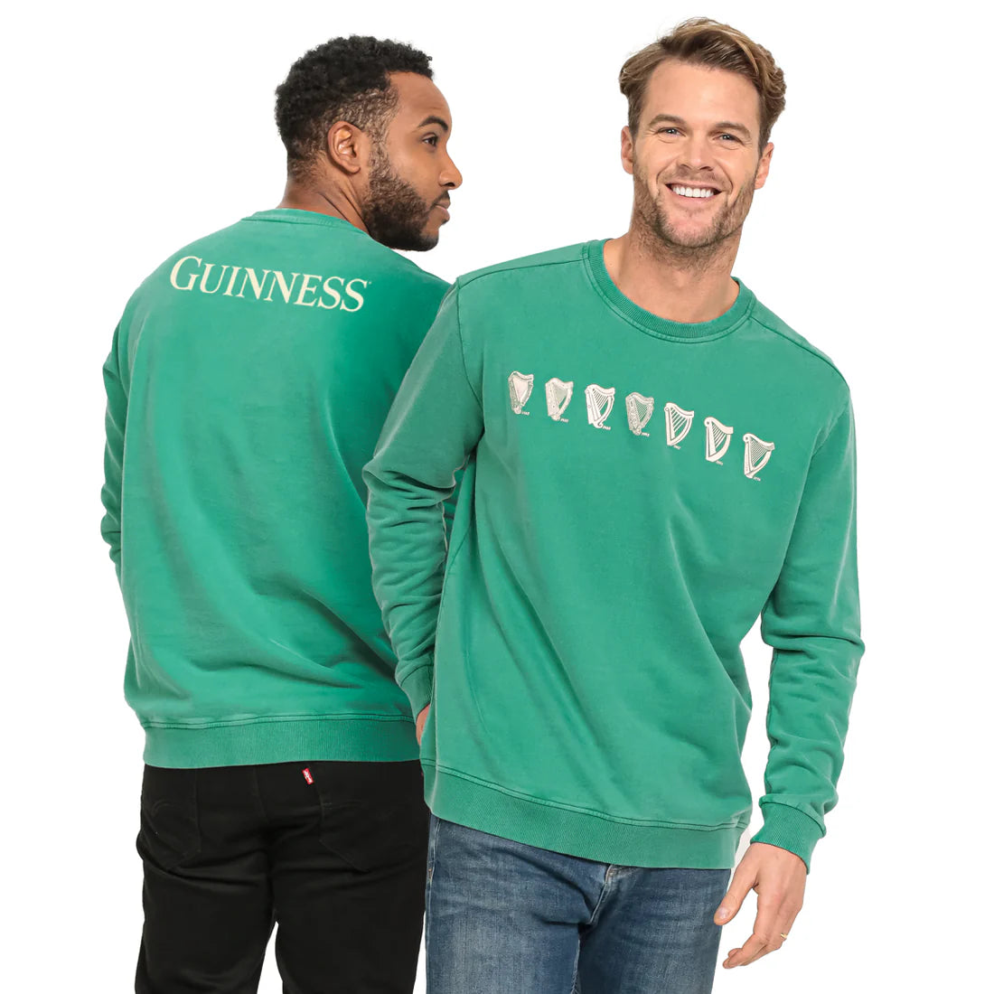 Guinness Distressed Evolution of Trademark Green - Sweater