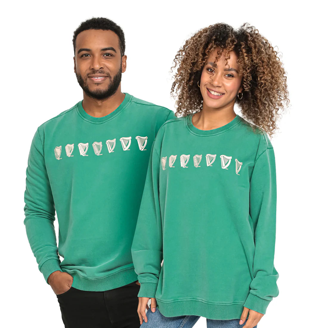 Guinness Distressed Evolution of Trademark Green - Sweater