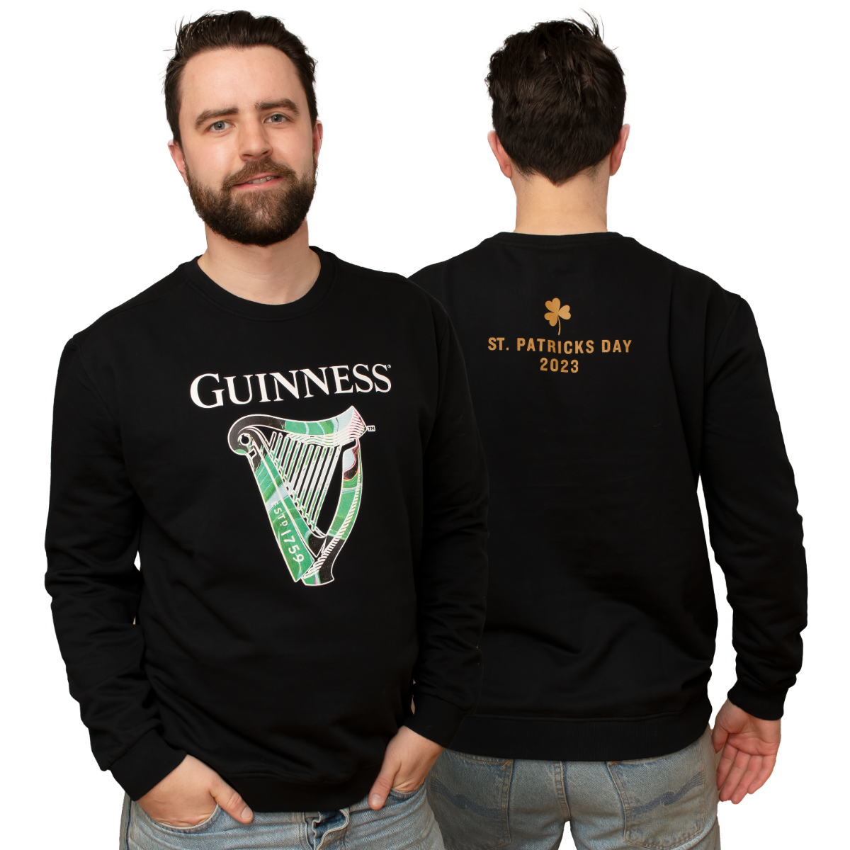 Guinness Limited Edition St Patrick's Day 2023 Black Sweater by Guinness.