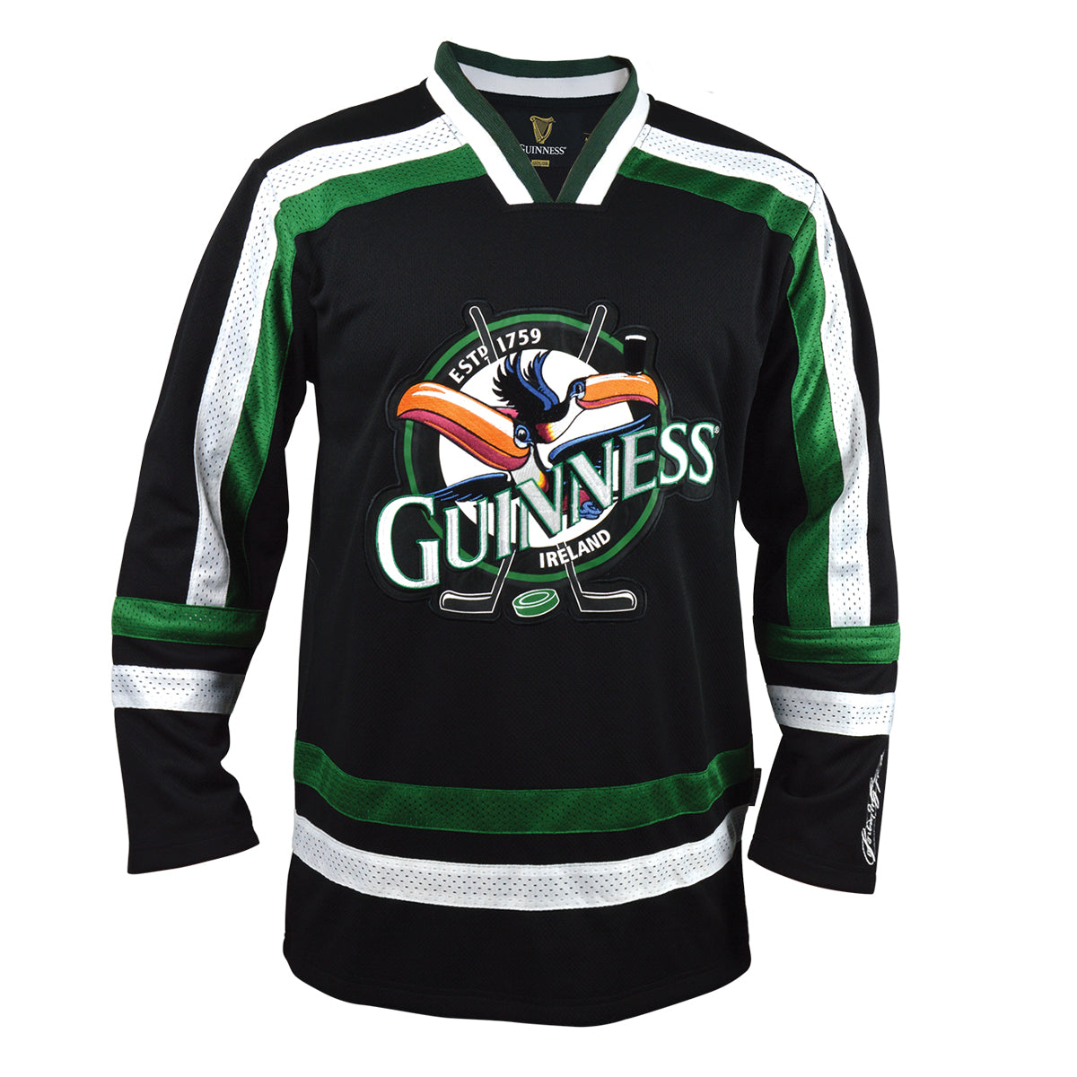 Toucan Hockey Jersey Black and Green
