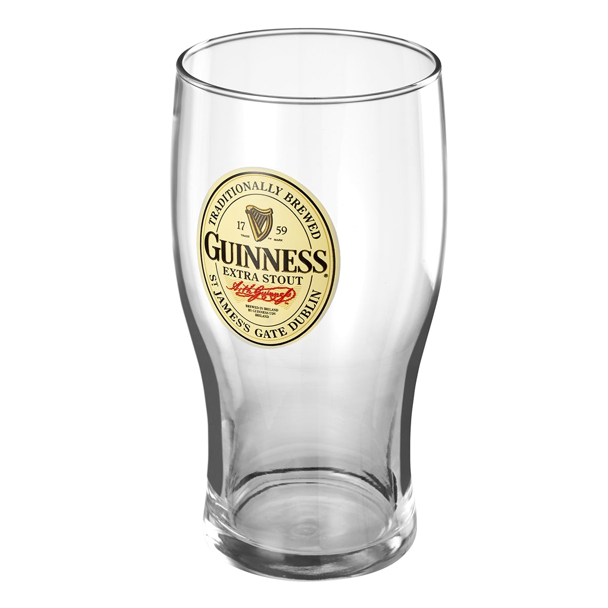 Oval Label 20oz Pint Glass