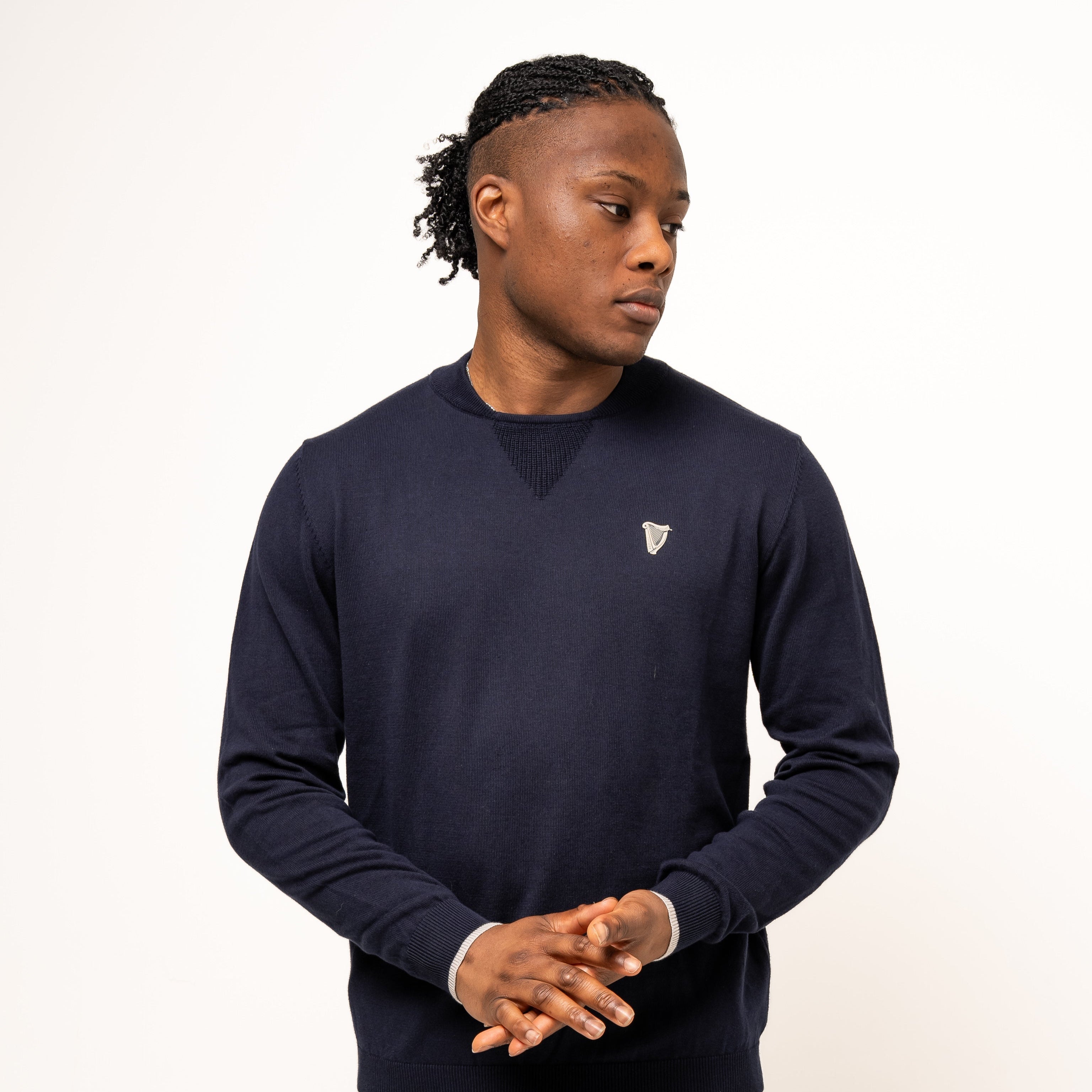 Guinness Performance Cotton Sweater - Navy