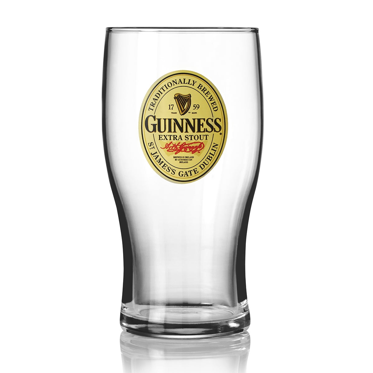 Oval Label 20oz Pint Glass