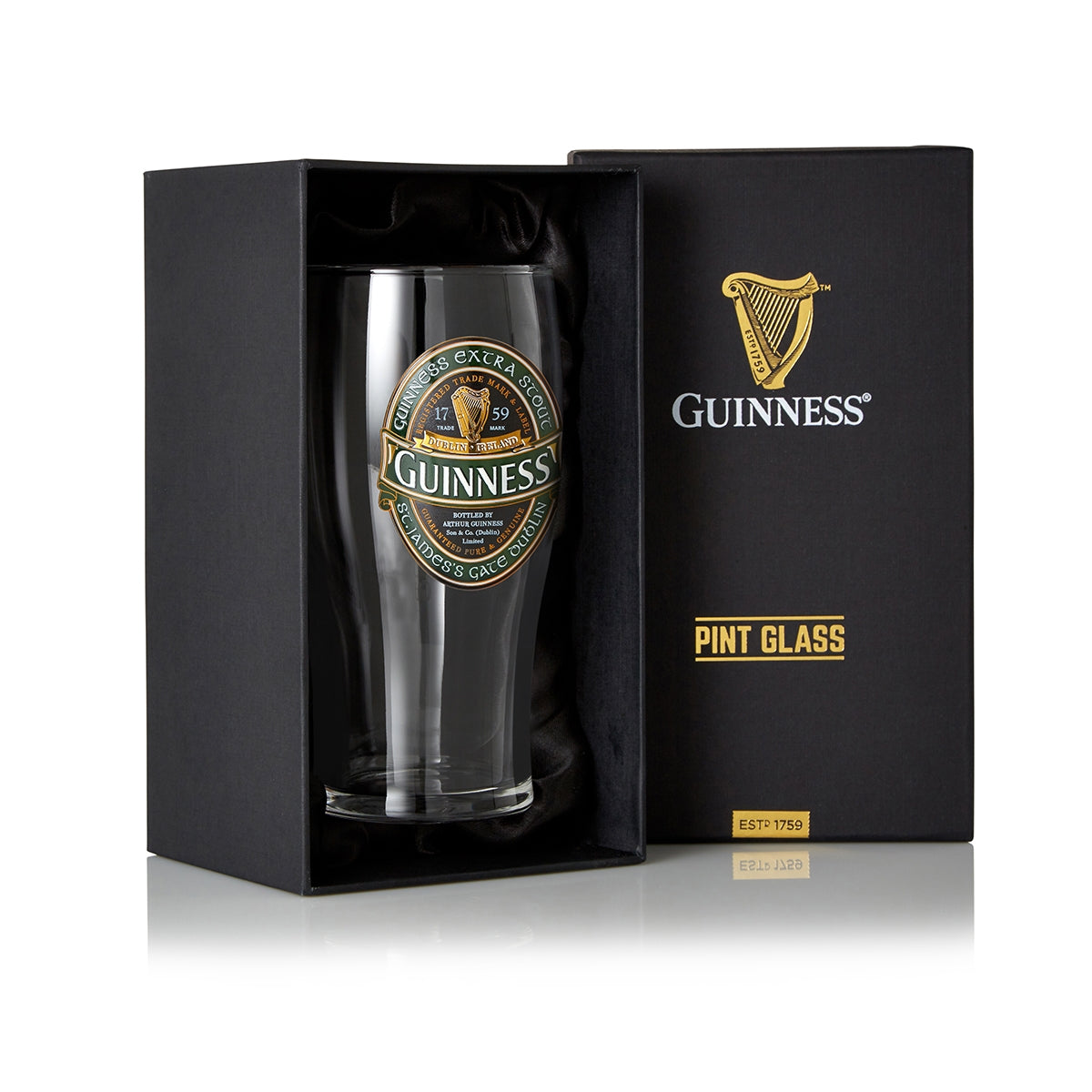 Guinness Ireland Collection Guinness pint glass in a box.