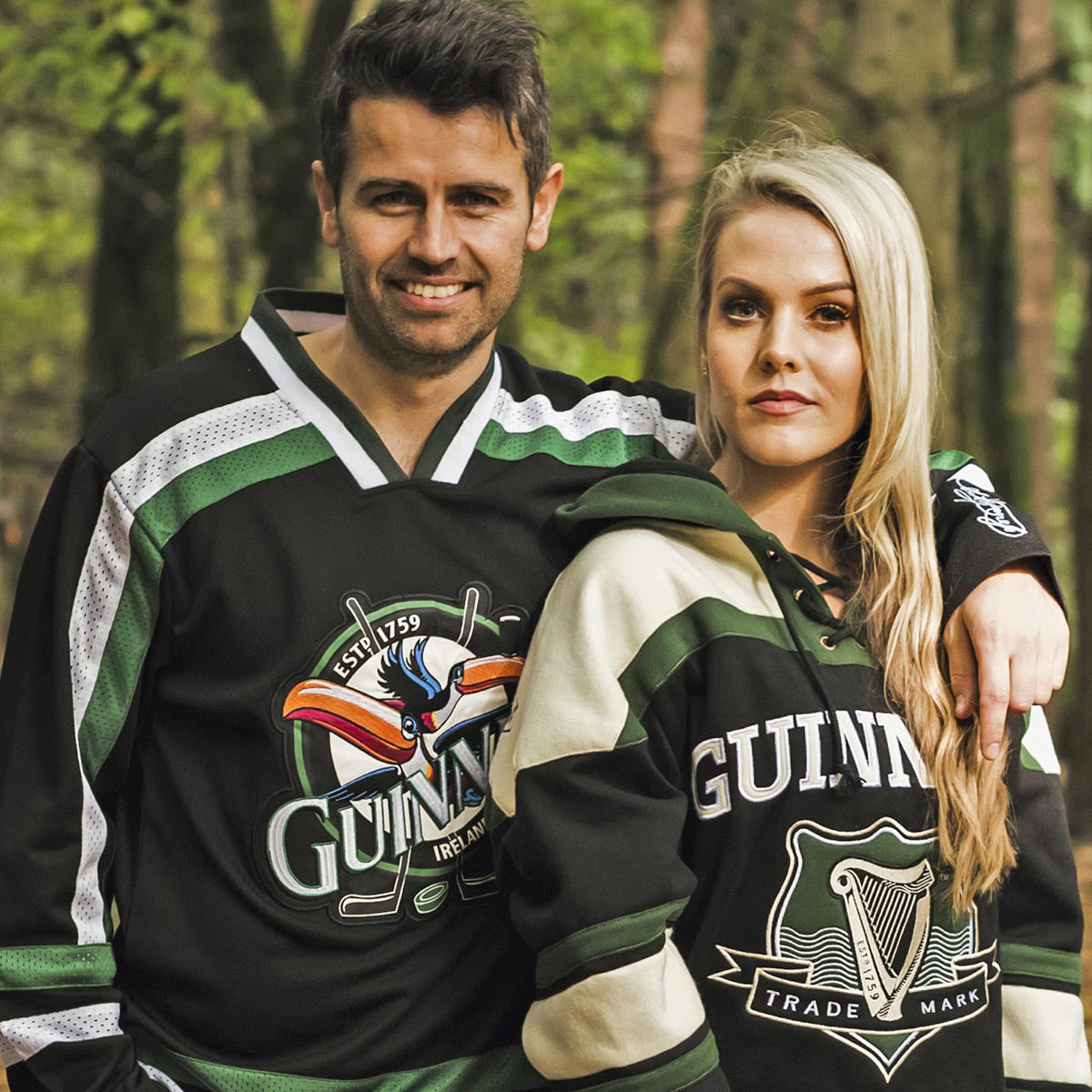 Toucan Hockey Jersey Black and Green