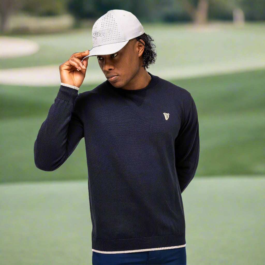 Guinness Performance Cotton Sweater - Navy