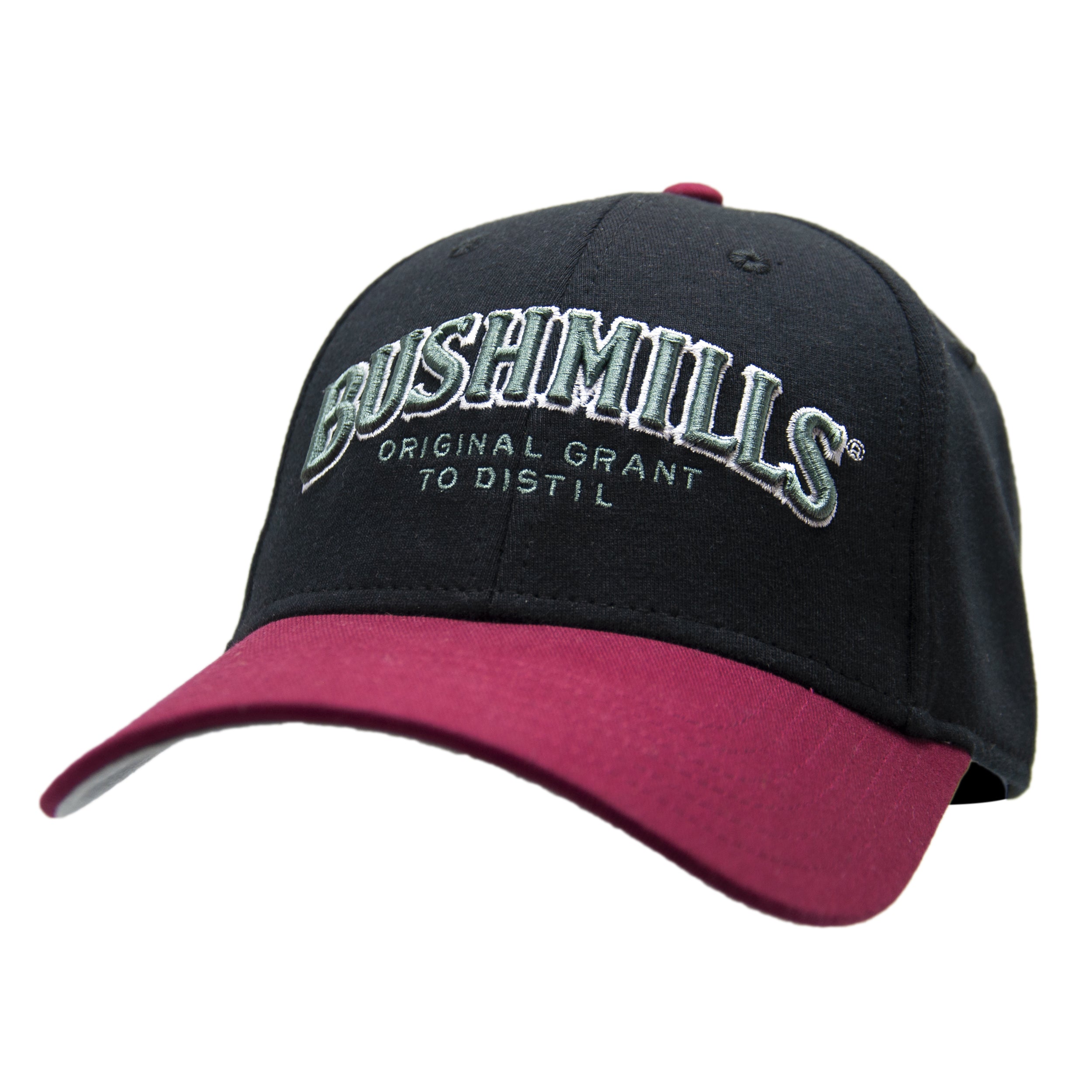 Bushmills Black & Burgundy Baseball Cap