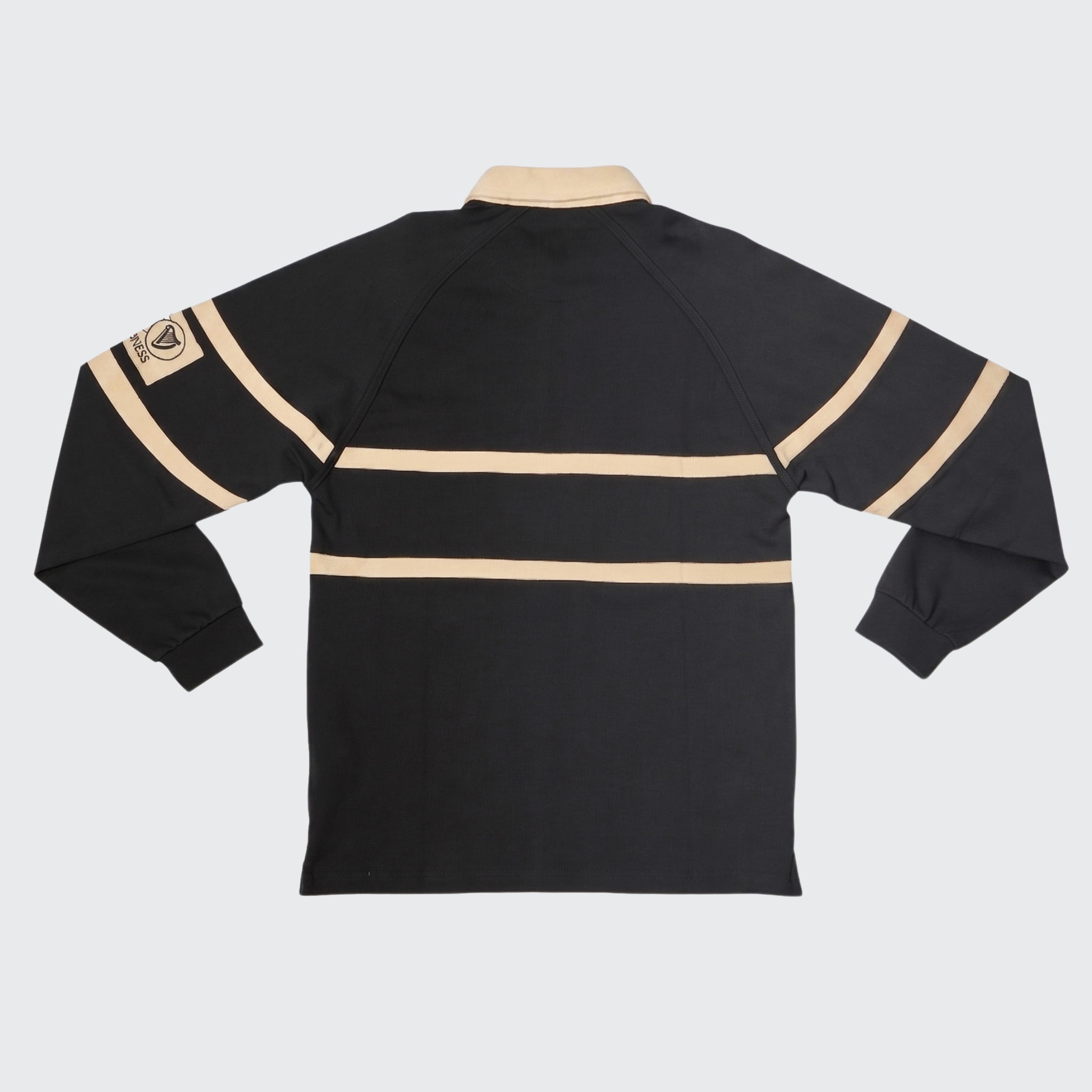Black and Cream Traditional Rugby Jersey