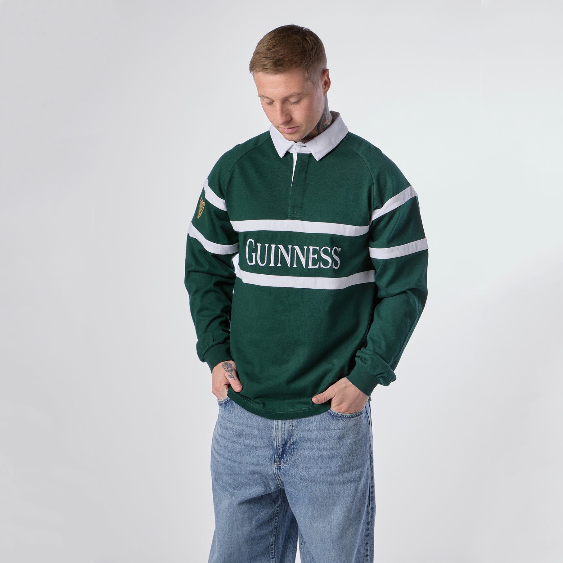 Guinness Green Traditional Rugby Jersey