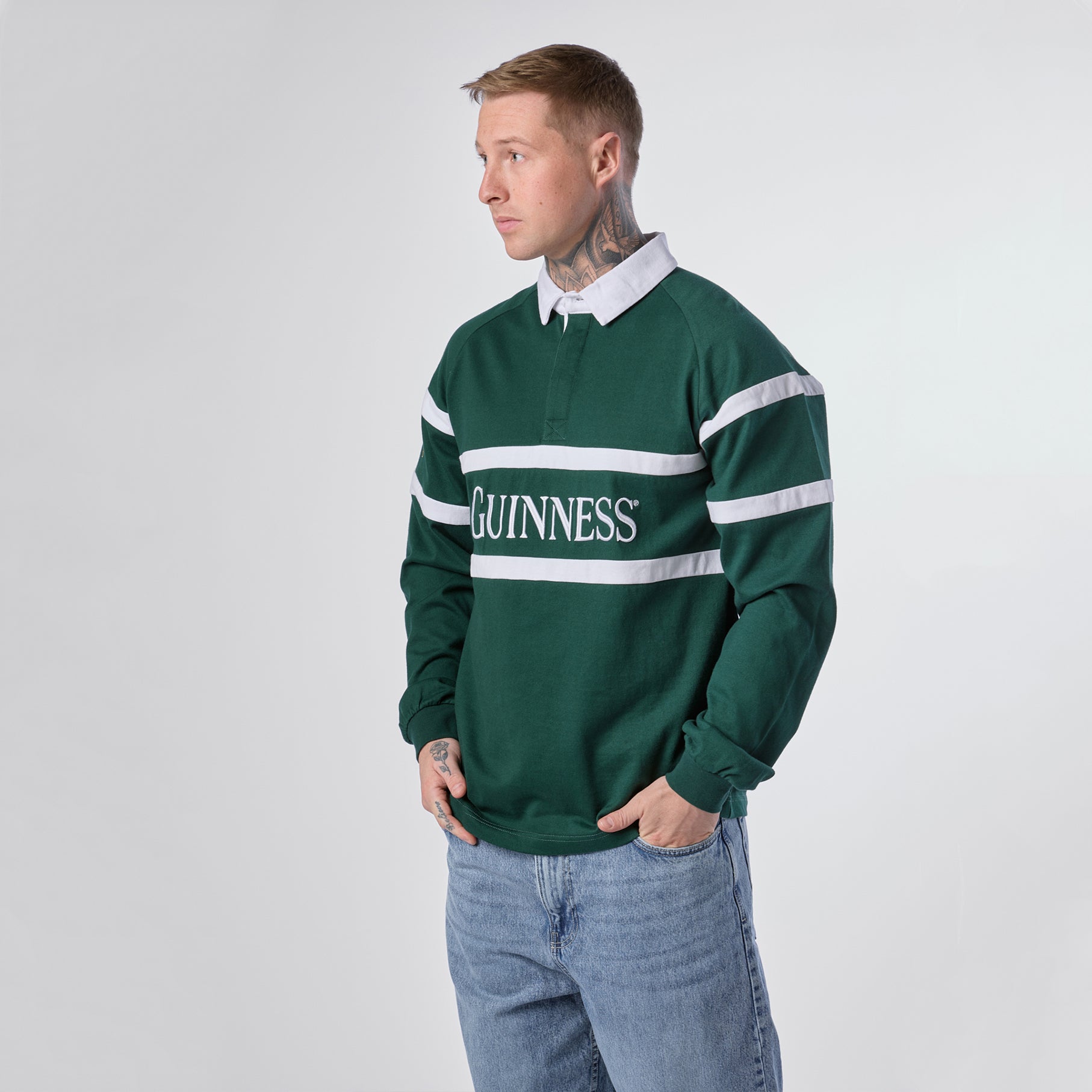 Guinness Green Traditional Rugby Jersey