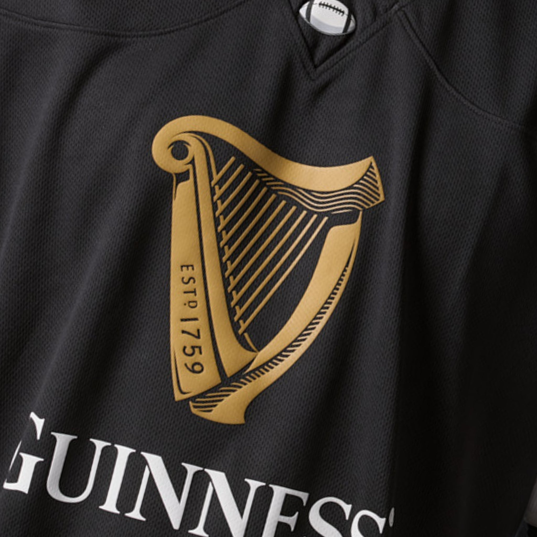 Guinness Black American Football Jersey