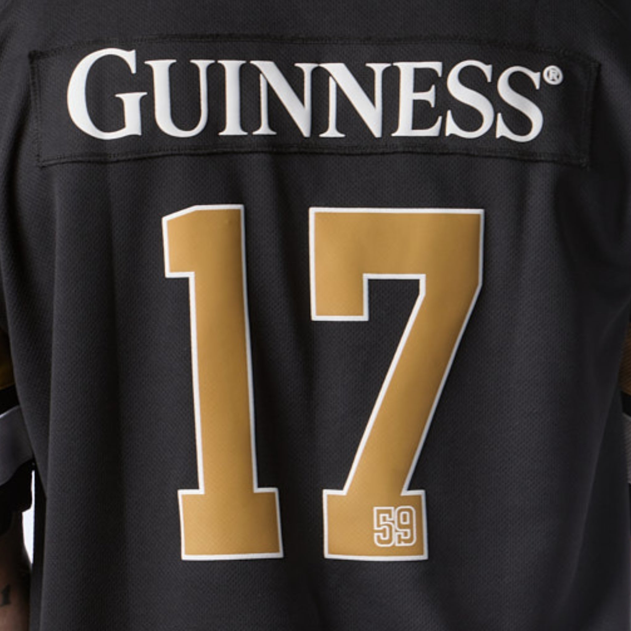 Guinness Black American Football Jersey