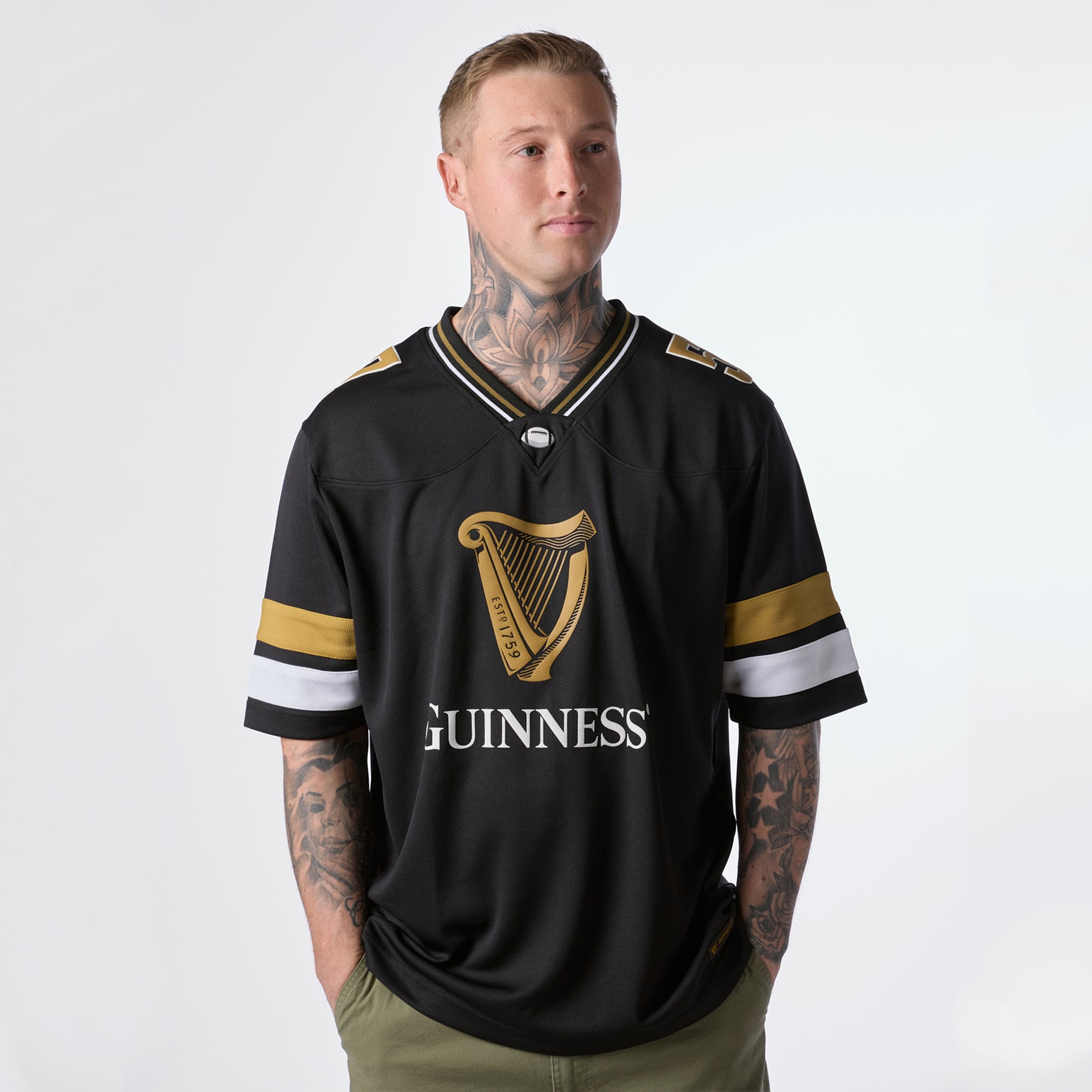 Guinness Black American Football Jersey