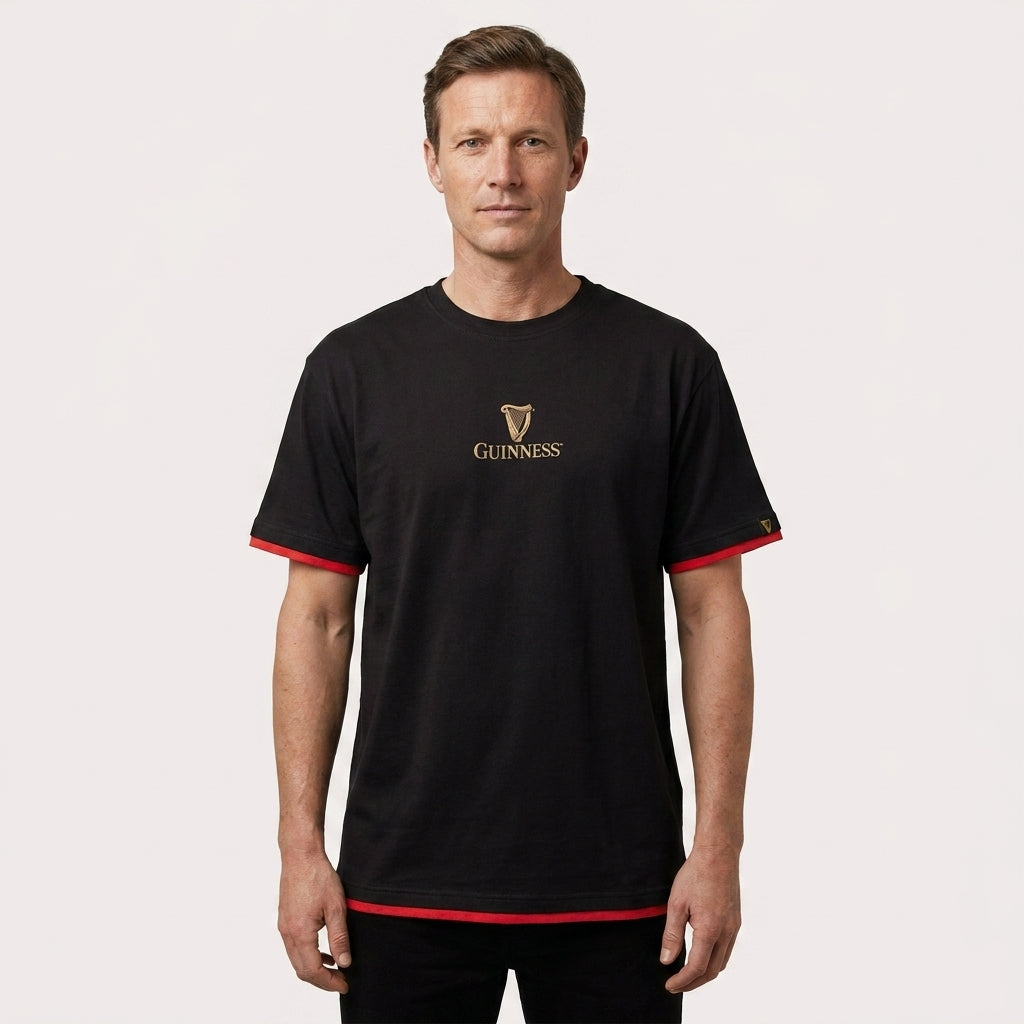 Guinness Gaelic Label Tee – Black | Pre-Order