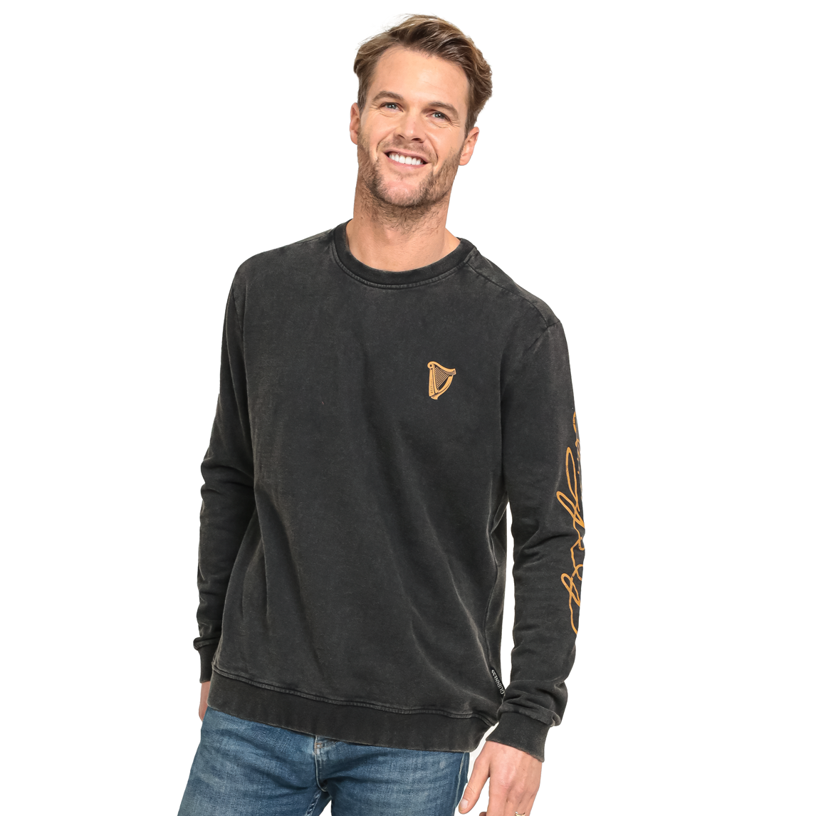 Guinness Signature Sleeve Unisex Black Sweatshirt