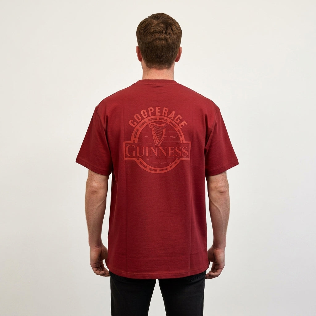 Guinness Cooperage Burnt Red Heavyweight Tee | Pre-Order
