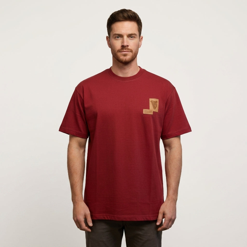 Guinness Cooperage Burnt Red Heavyweight Tee | Pre-Order