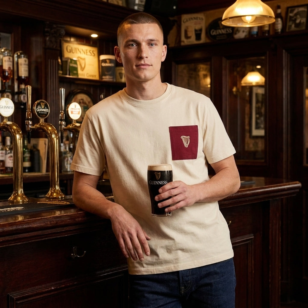 Guinness Cooperage Ivory Heavyweight Tee  | Pre-Order