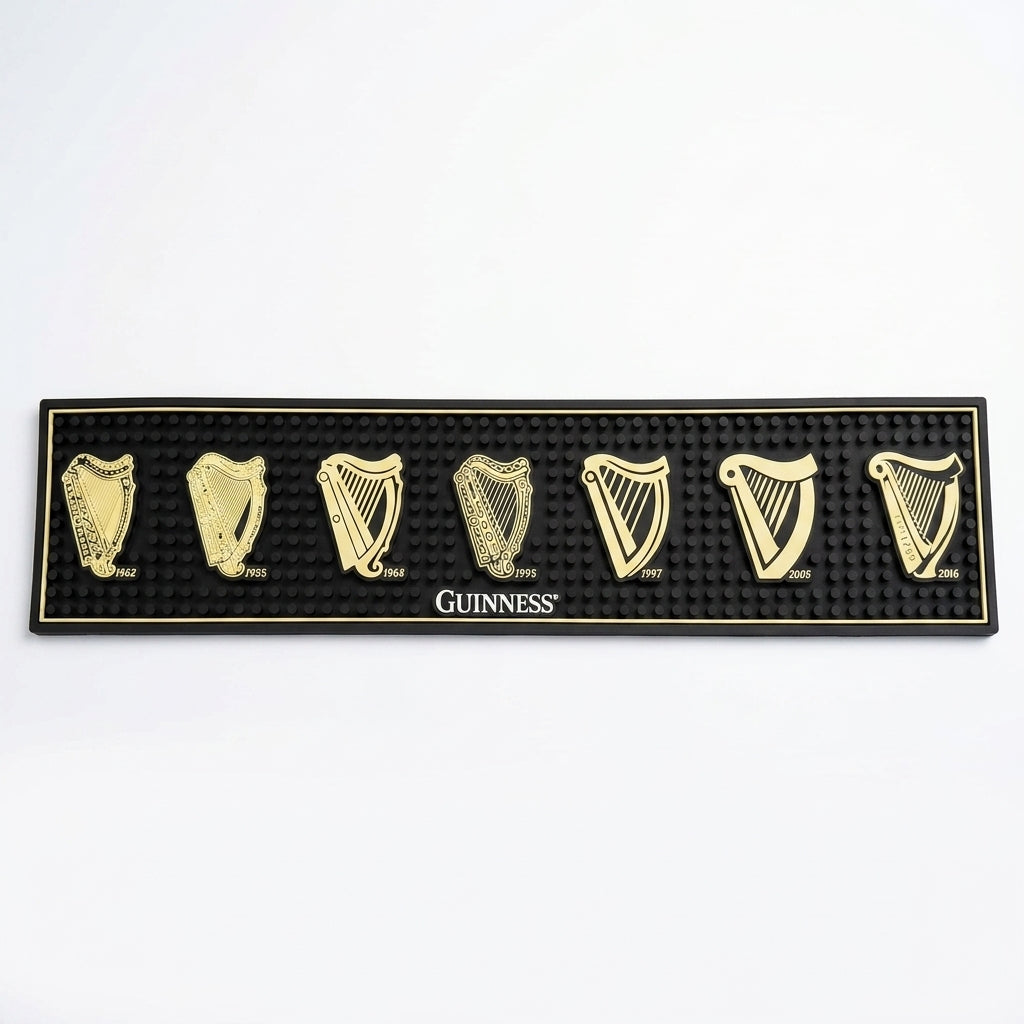 Guinness Evolution of the Harp PVC Bar Mat
