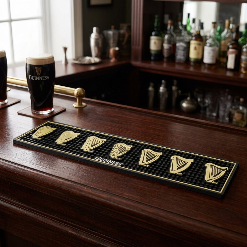 Guinness Evolution of the Harp PVC Bar Mat