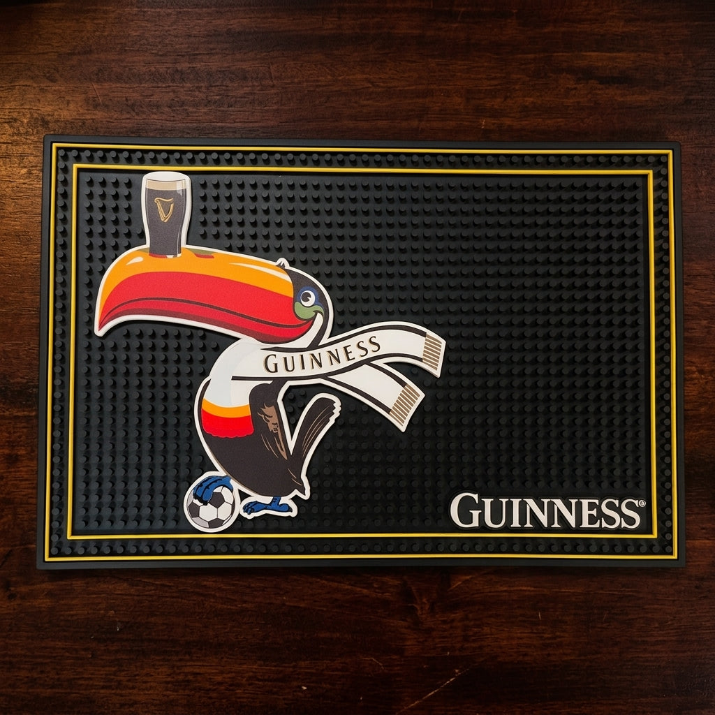 Guinness Toucan Soccer PVC Bar Mat