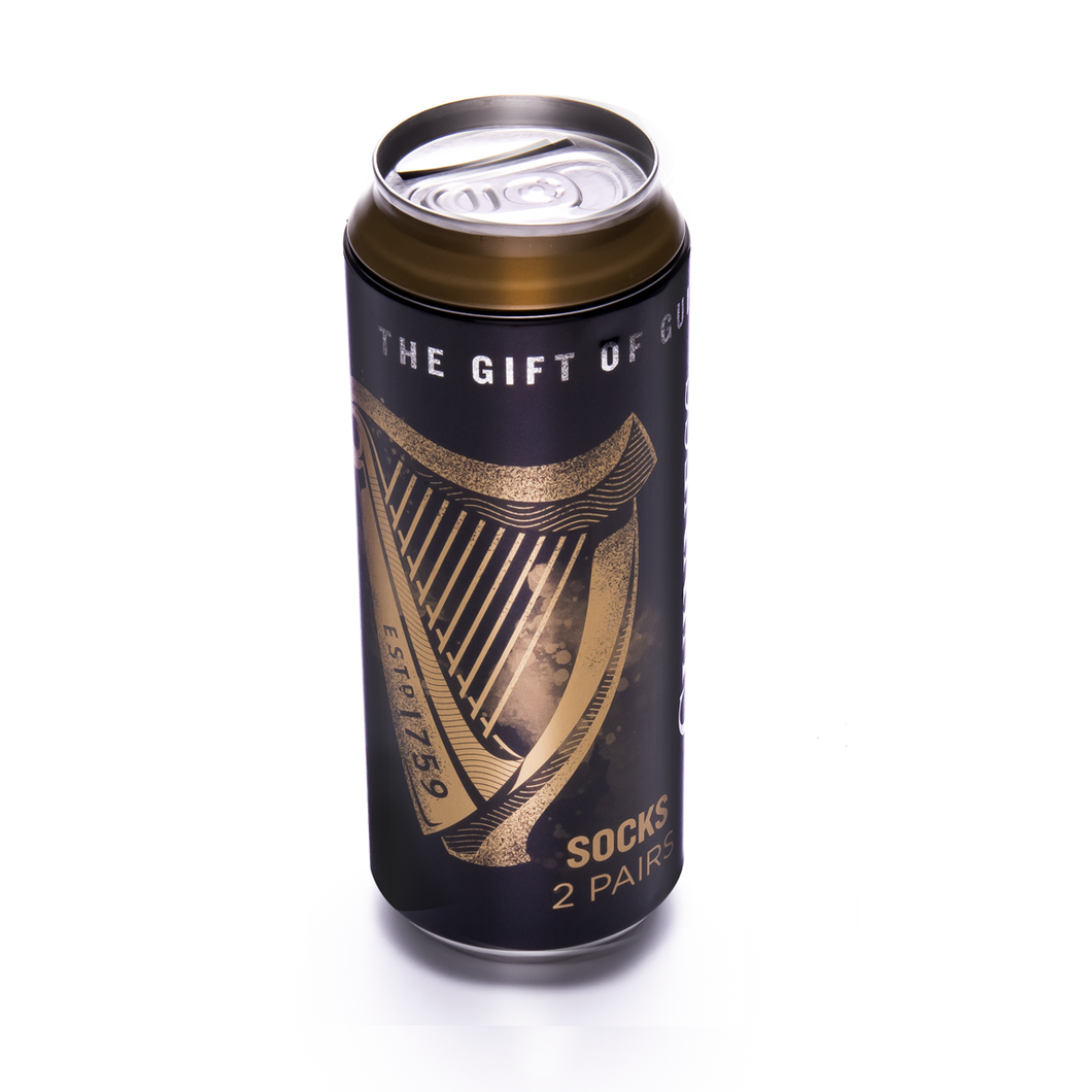 Guinness Harp Socks In A Can (2 Pack)
