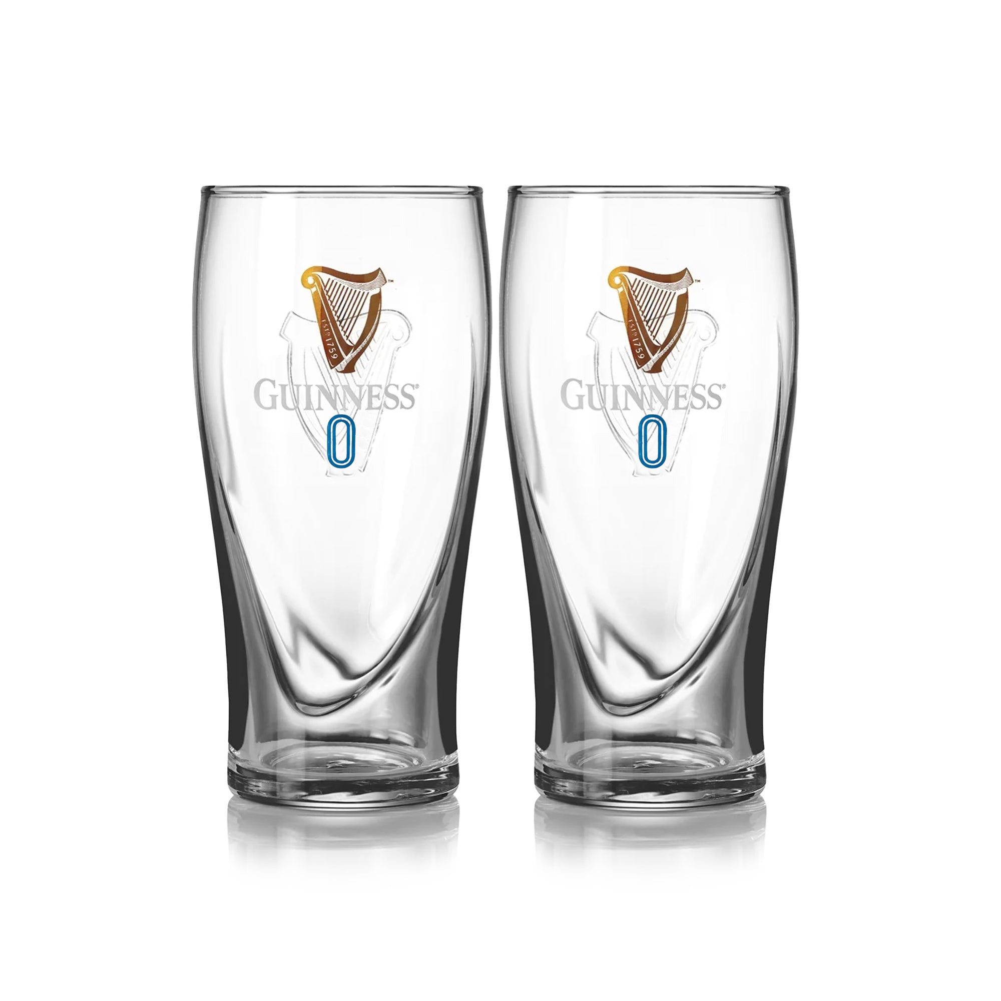 Guinness 0 Gravity Pint Glass - 2 Pack