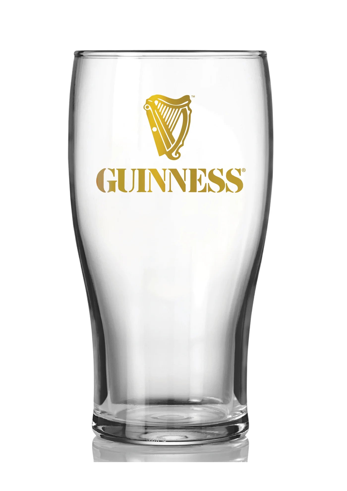 Guinness Vintage Gold Harp Pint Glass 24 Pack