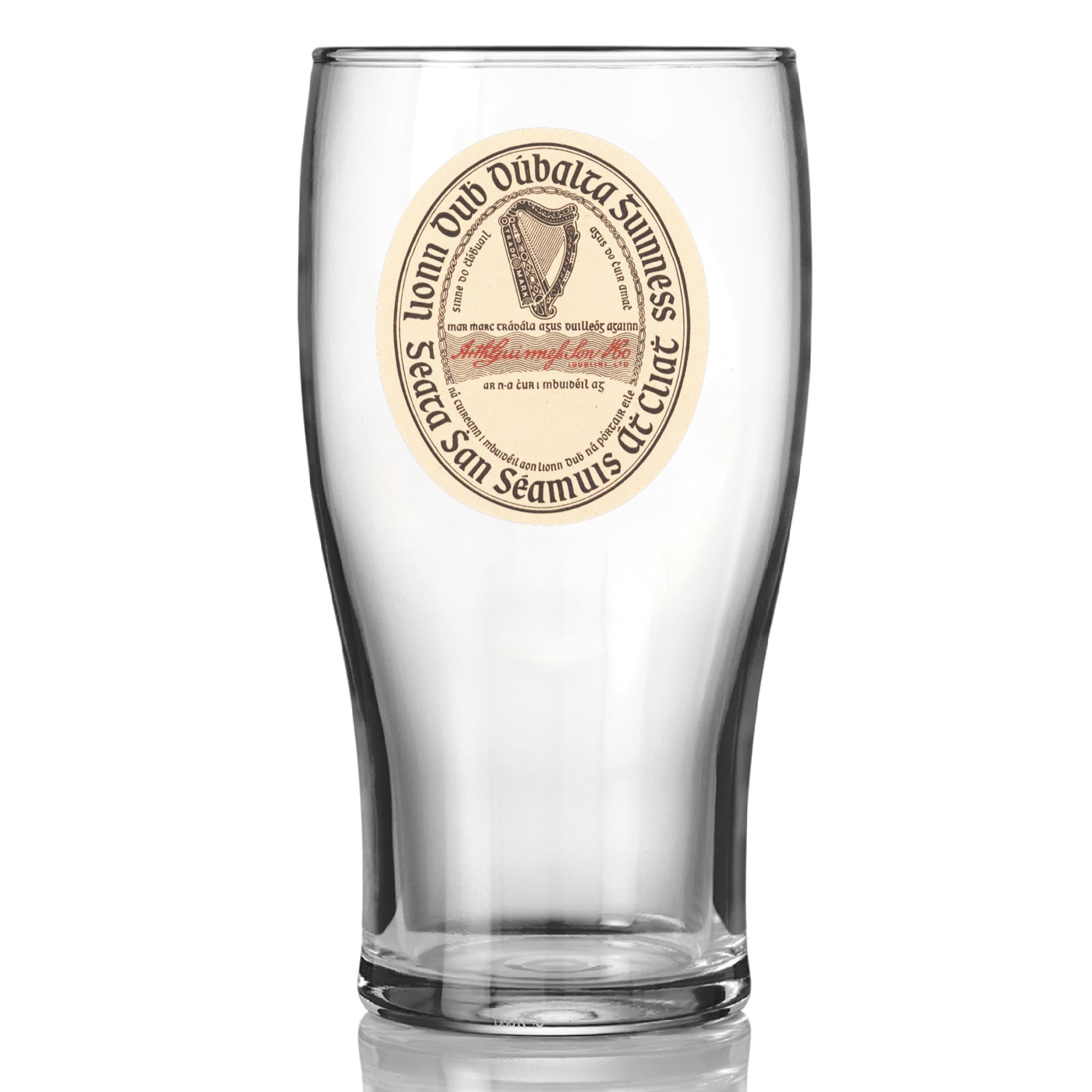 Guinness Vintage Label Pint Glass