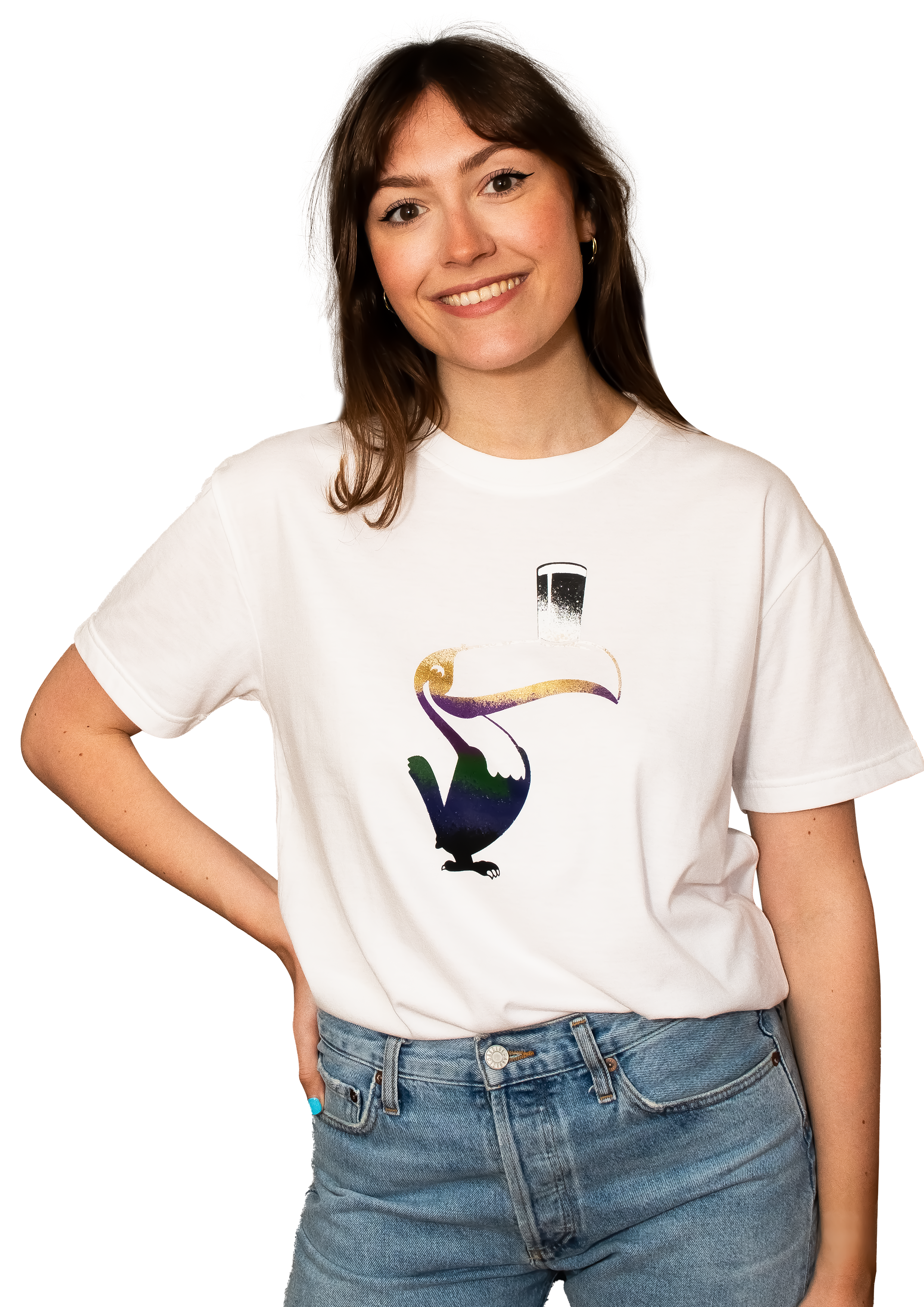 Guinness Liquid Toucan Tee - White