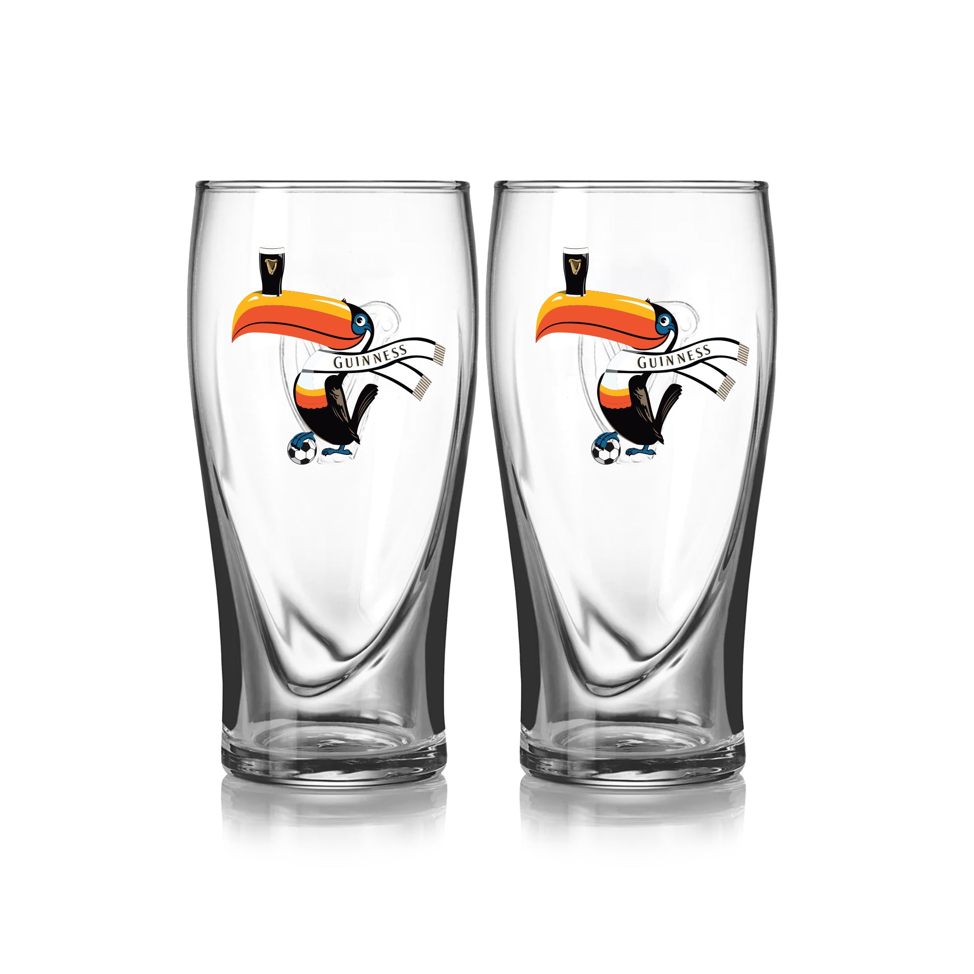 Guinness Soccer Pint Glass 2 Pack – Special Edition