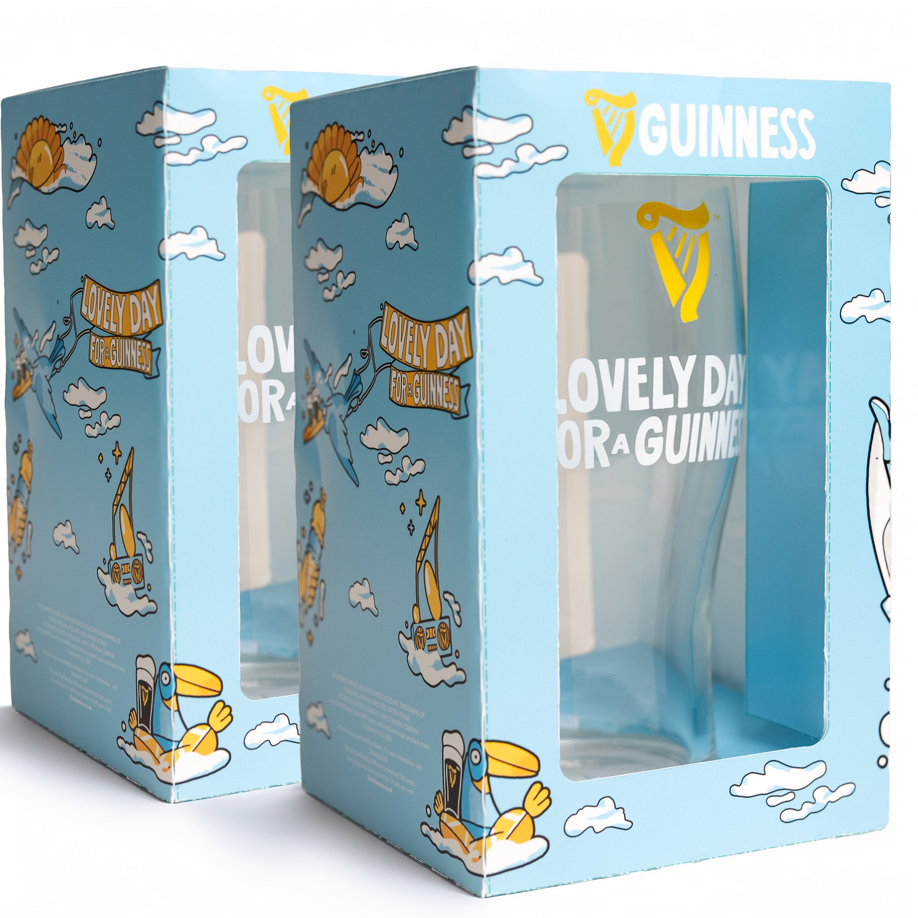 Guinness Summer Collection Lovely Day Pint Glass - 2 Pack