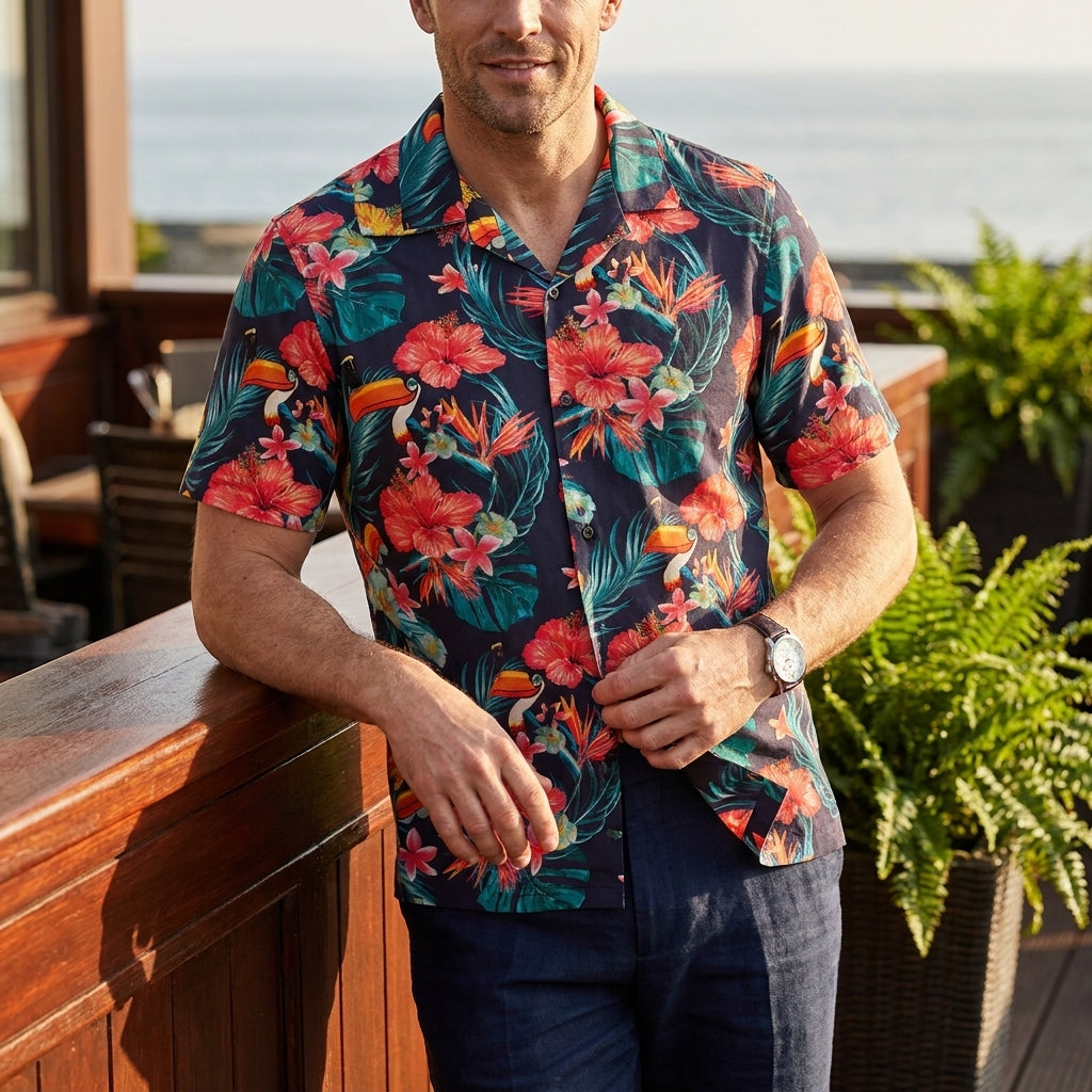 Guinness Toucan Hawaiian Shirt