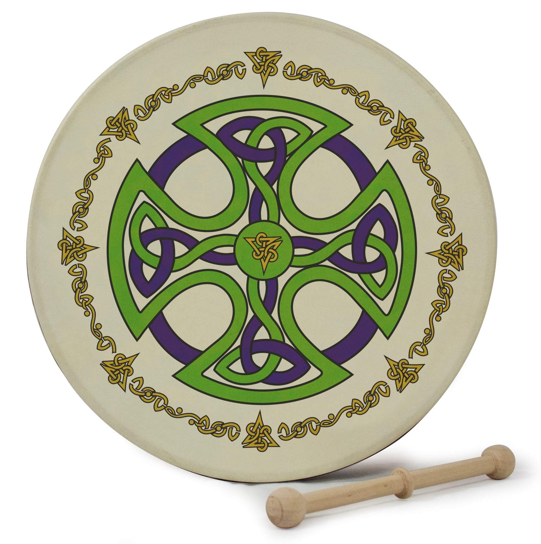 12'' Bodhrán - Brosna Cross Design