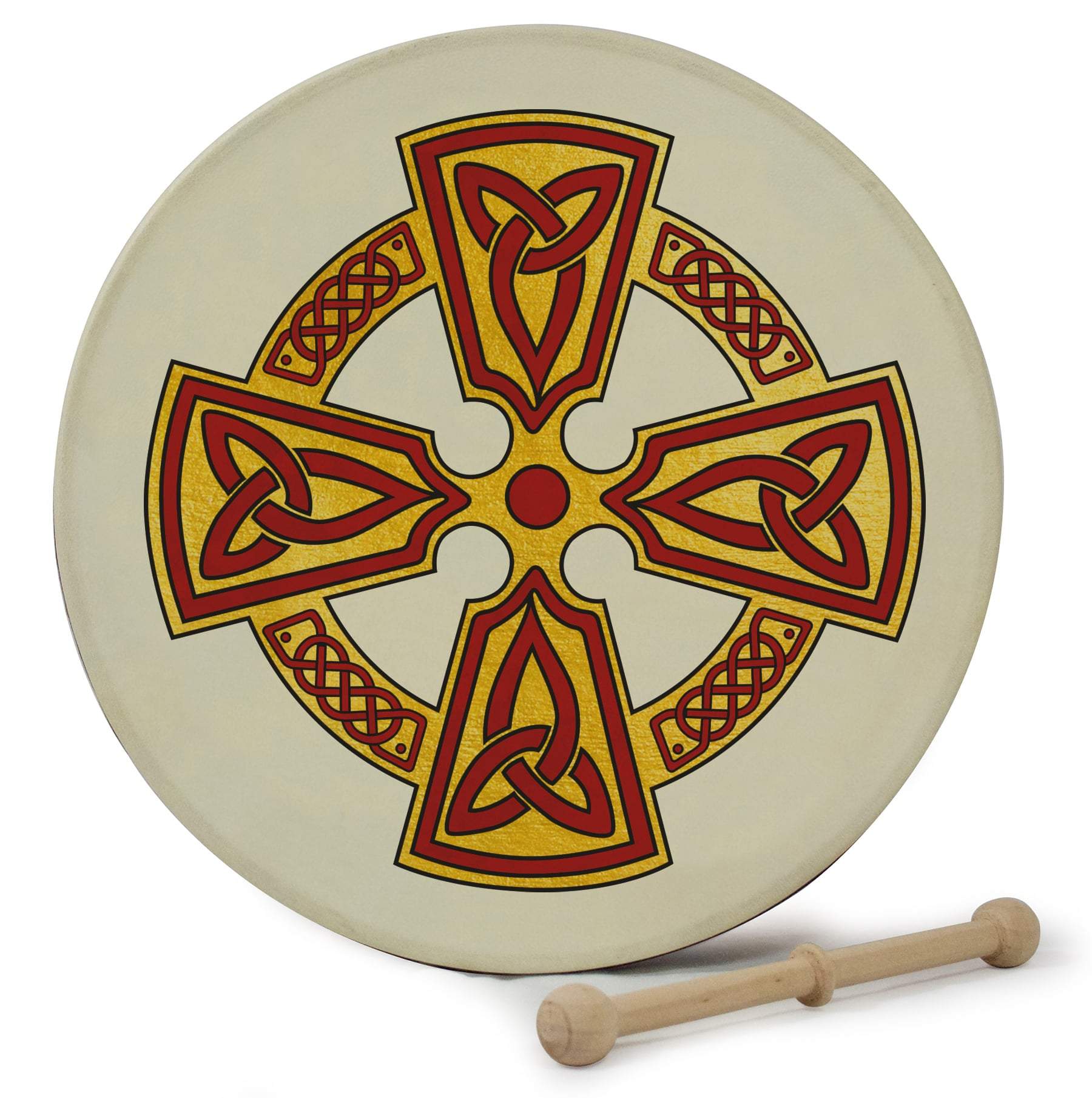 12'' Bodhrán - Kilkenny Cross Design