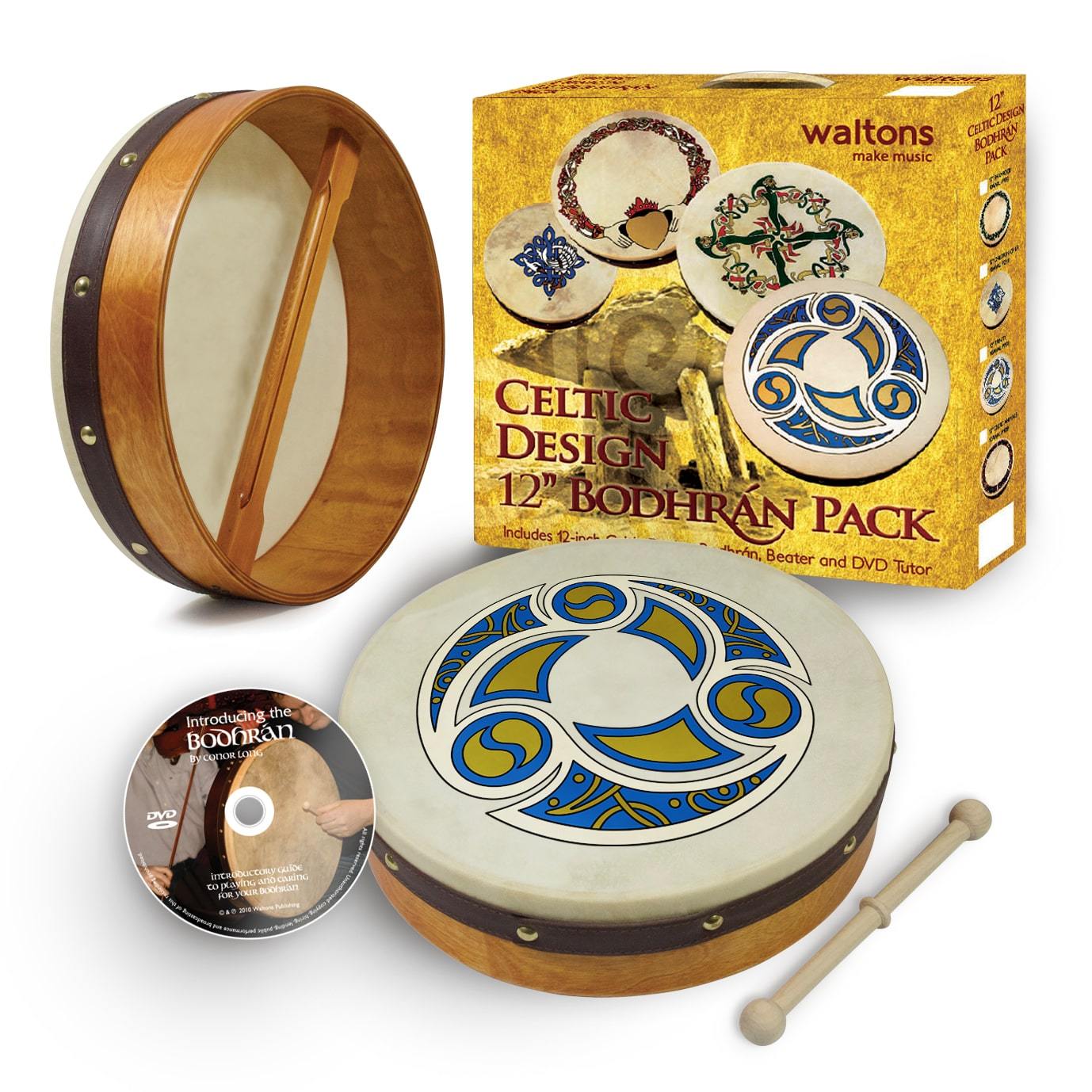 12'' Bodhrán Pack - Trinity Design