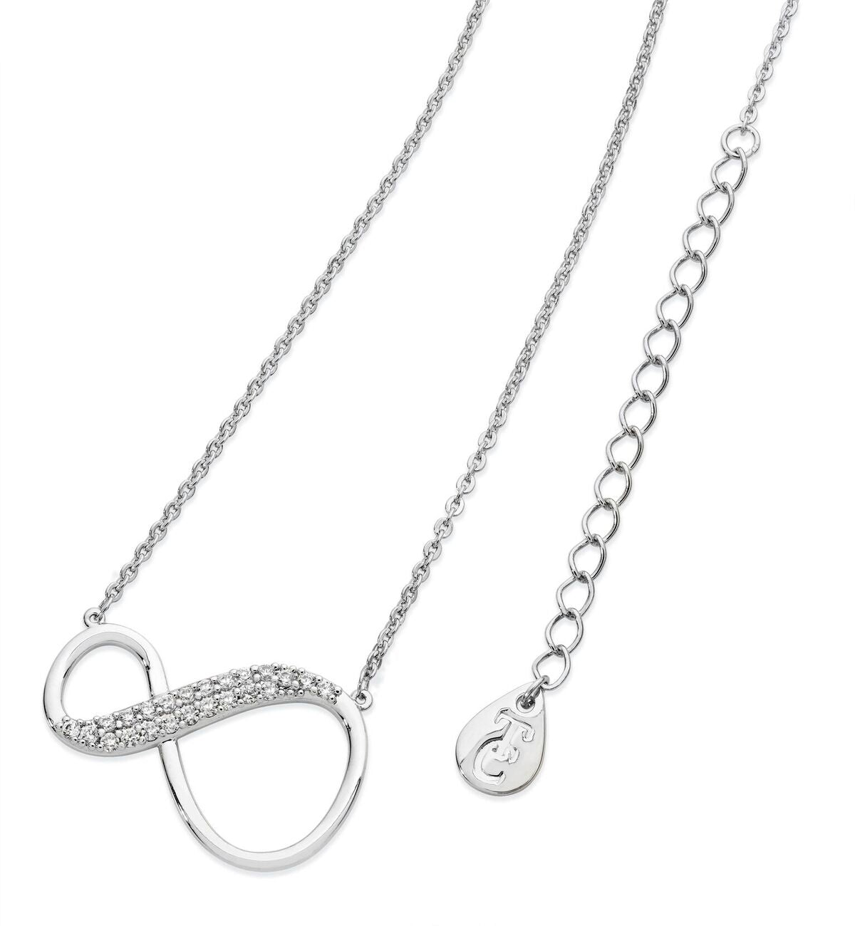 Silver Infinity Shape Pendant