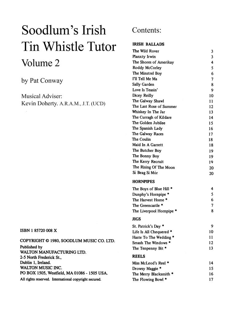 Soodlum's Irish Tin Whistle Tutor | Vol 2