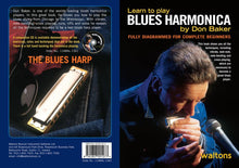 Load image into Gallery viewer, Learn to Play the Blues Harmonica by Don Baker | Book &amp; CD Edition
