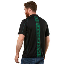 Load image into Gallery viewer, Black and Green Short Sleeve Rugby Jersey
