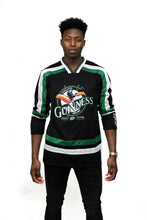 Load image into Gallery viewer, Toucan Hockey Jersey Black and Green

