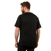 Load image into Gallery viewer, Black and Red Stripe Soccer Jersey
