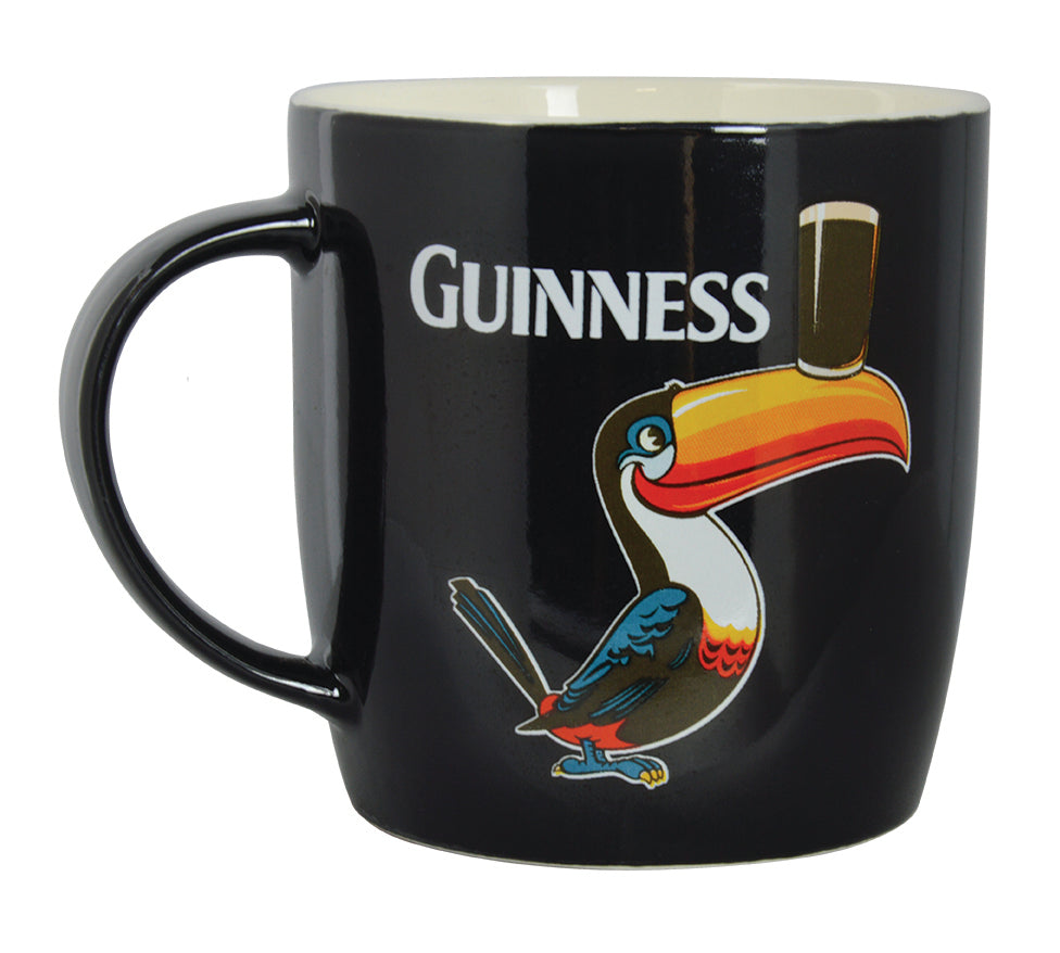 Black Mug with Standing Toucan