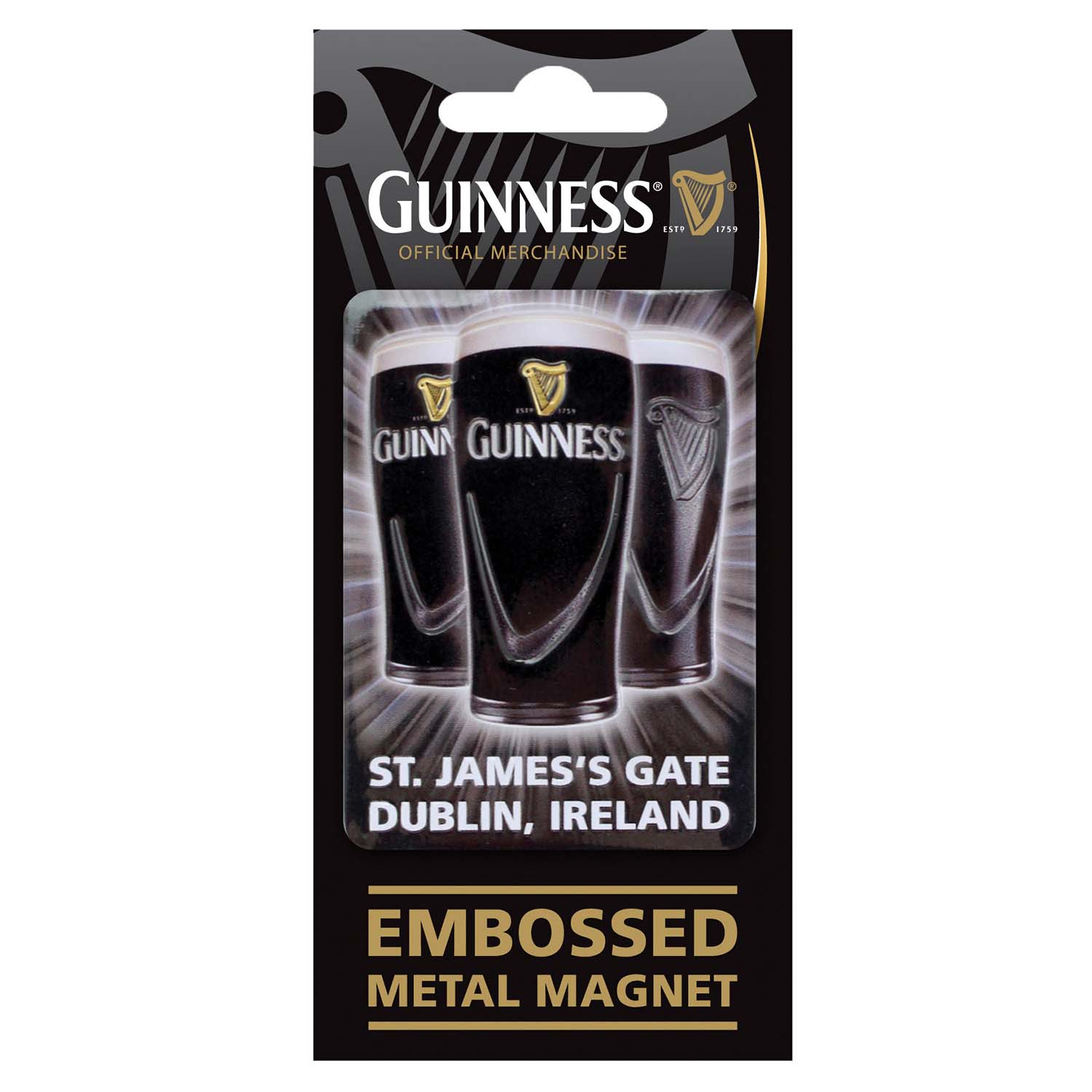 Pints Metal Embossed Magnet